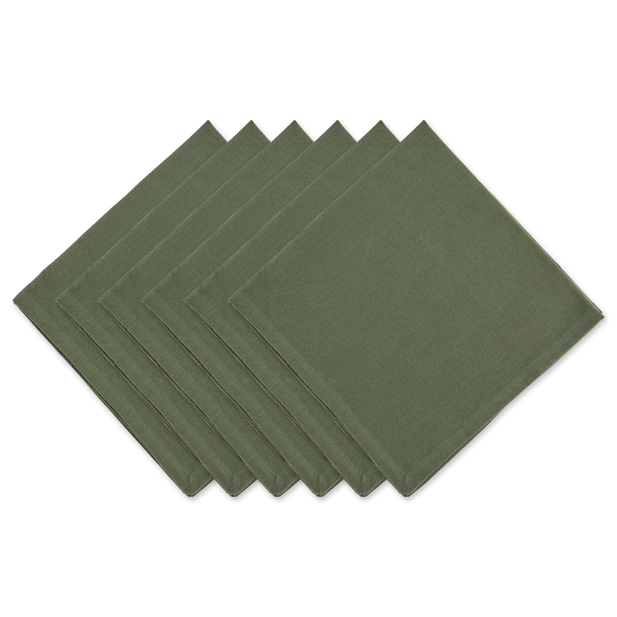 Dii Artichoke Green Solid Napkin Set/6