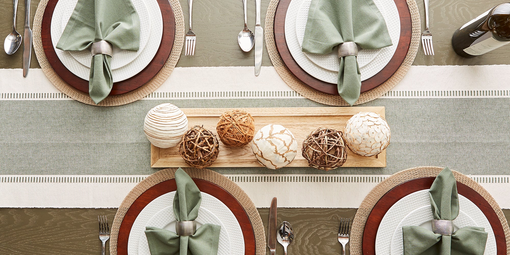 DII Artichoke Green Solid Napkin Set/6