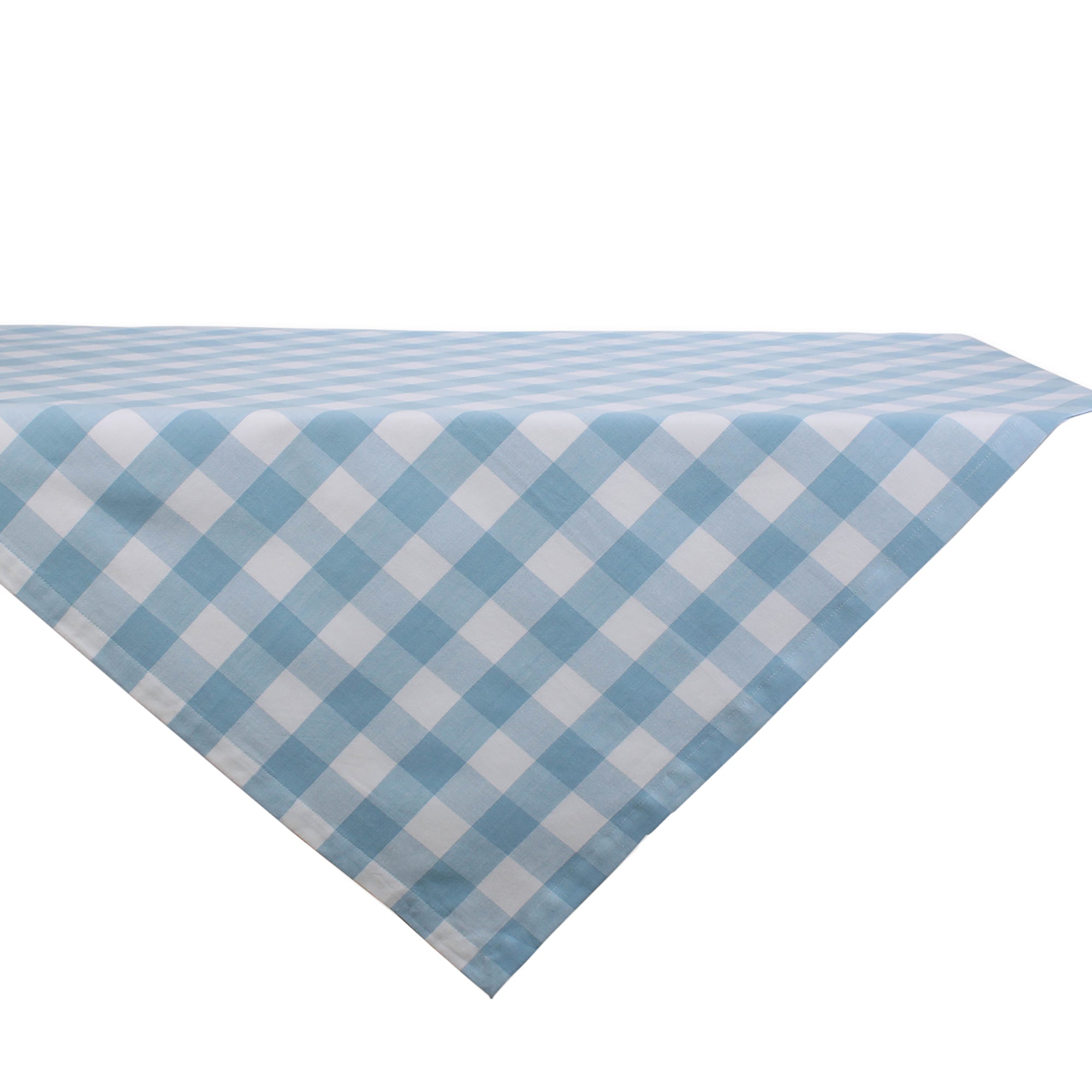 Dii Light Blue Buffalo Check Table Topper 40X40