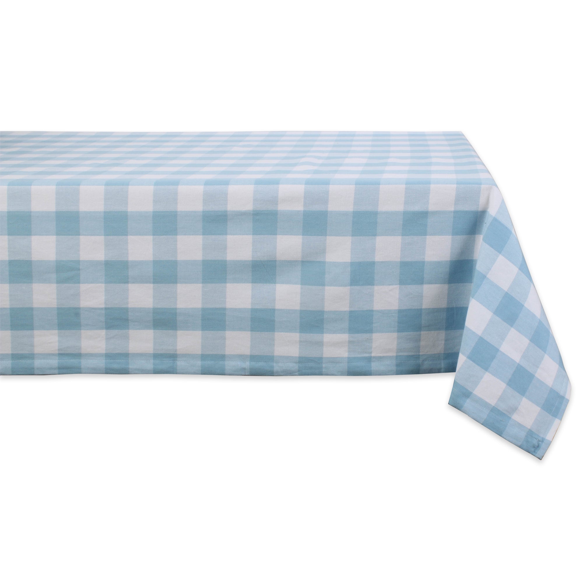 Dii Light Blue Buffalo Check Tablecoth 60X104