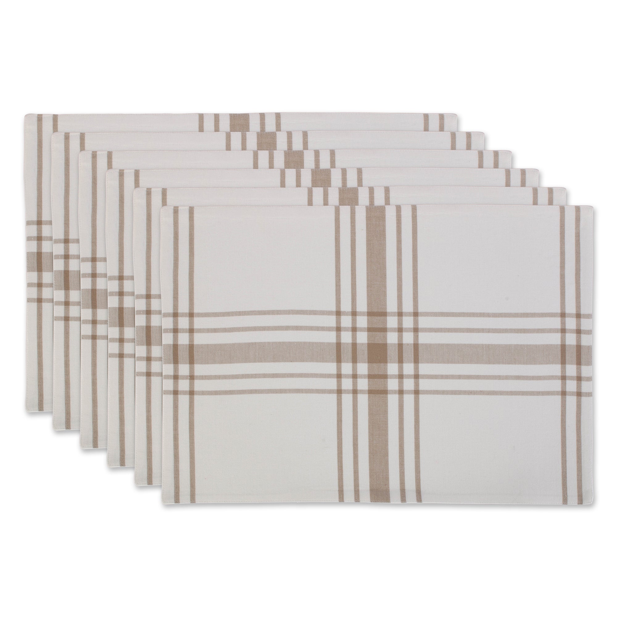 Dii Home Sweet Farmhouse Kitchen Textiles, 13X19'', Stone, 6 Pieces