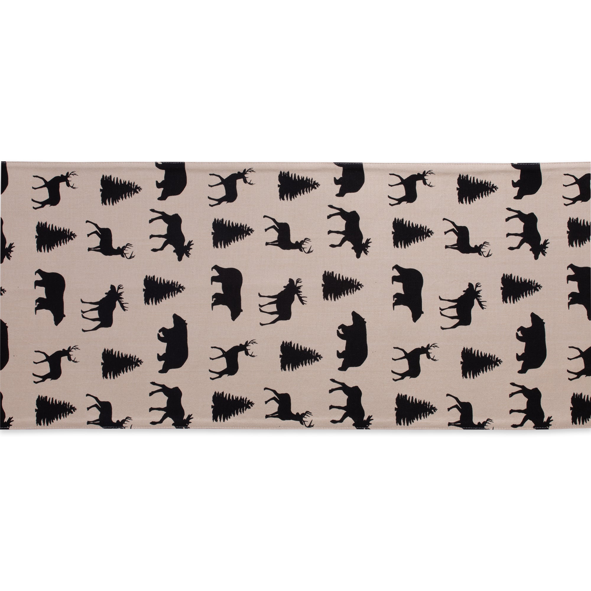 DII Mountain Trail Plaid Reversible Embellished Table Runner 14x72