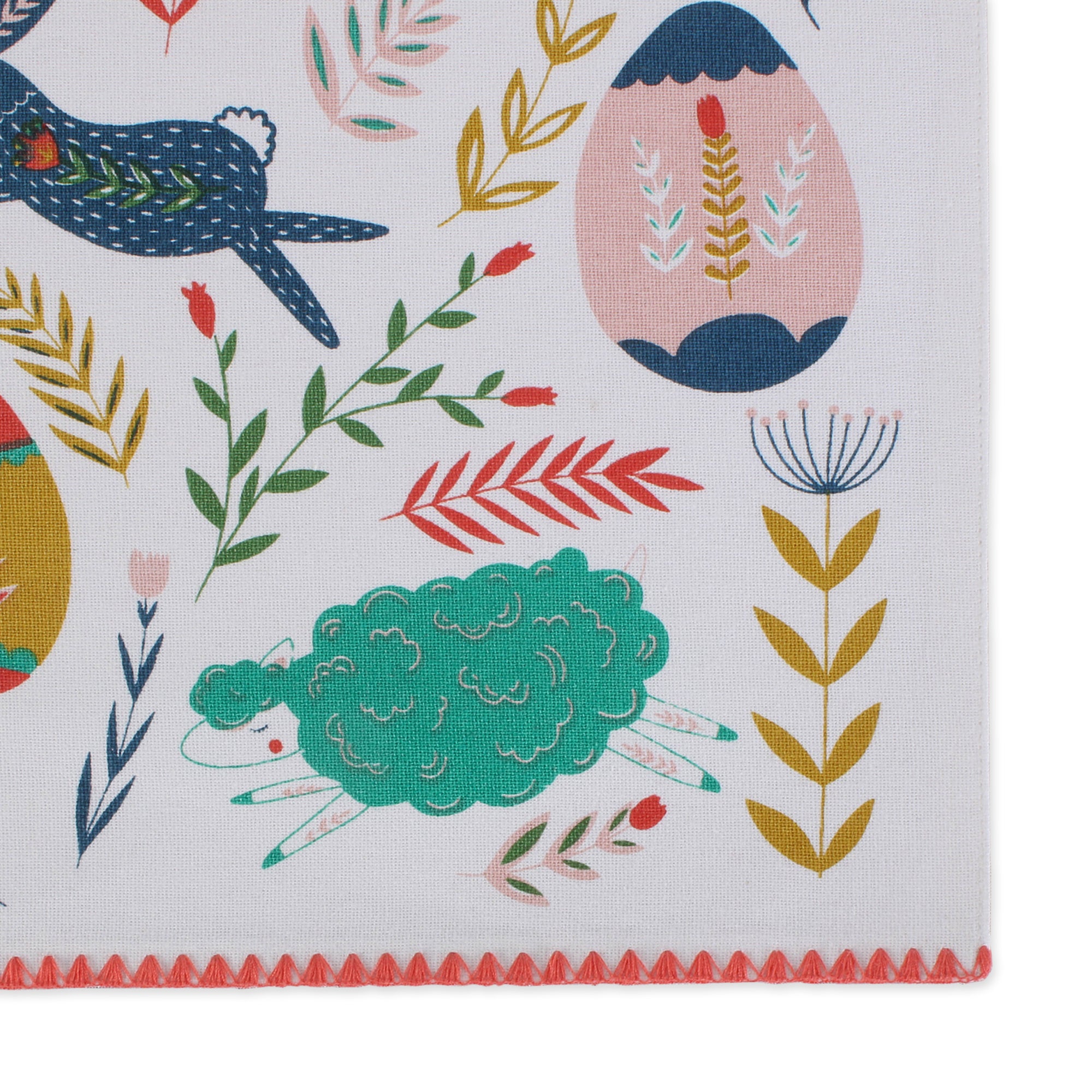 DII Easter Folk Garden Kitchen Textiles  13x19''  Easter Folk Garden  6 Pieces