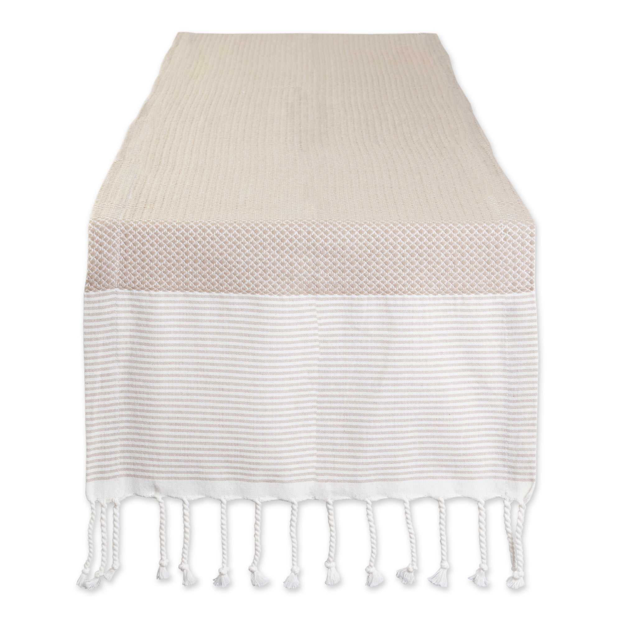 Dii Stone Bordered Dobby Table Runner 15X72