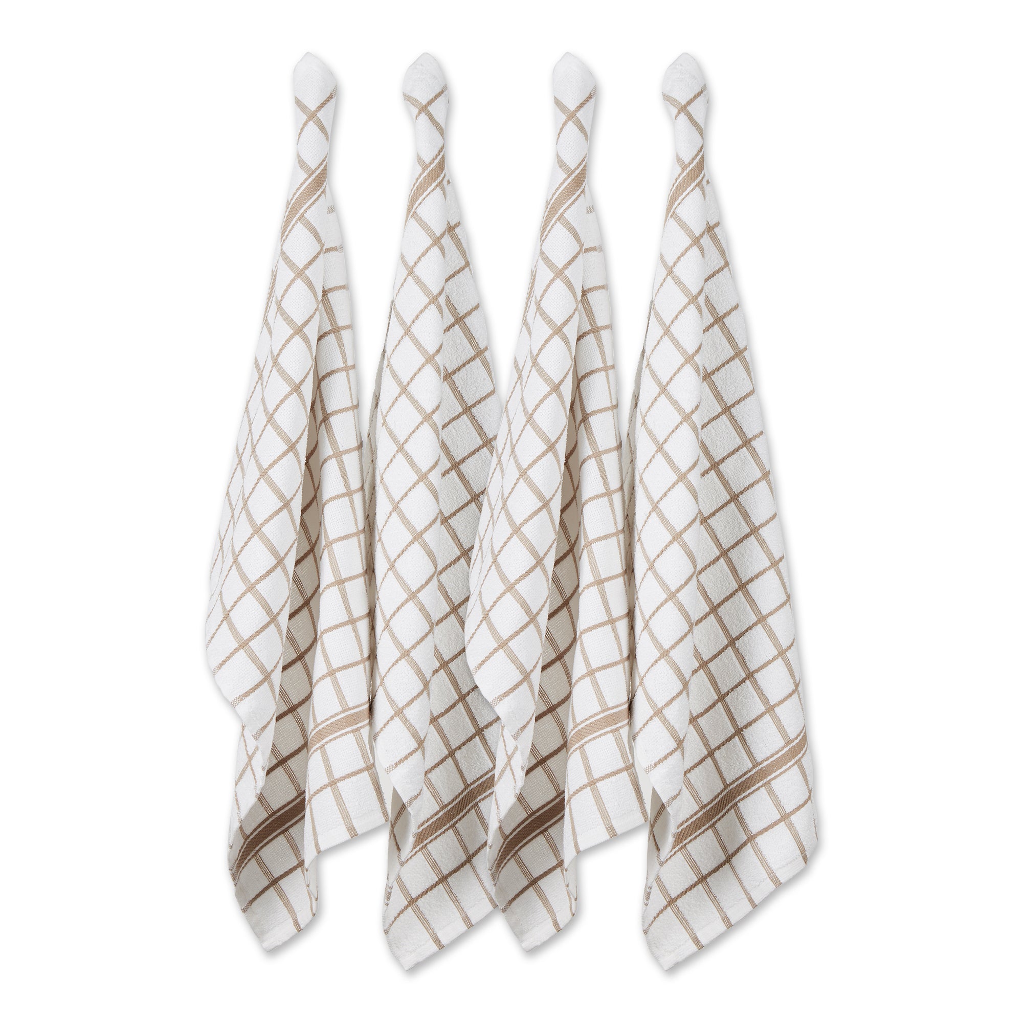 Dii Stone Windowpane Terry Dishtowel (Set Of 4)