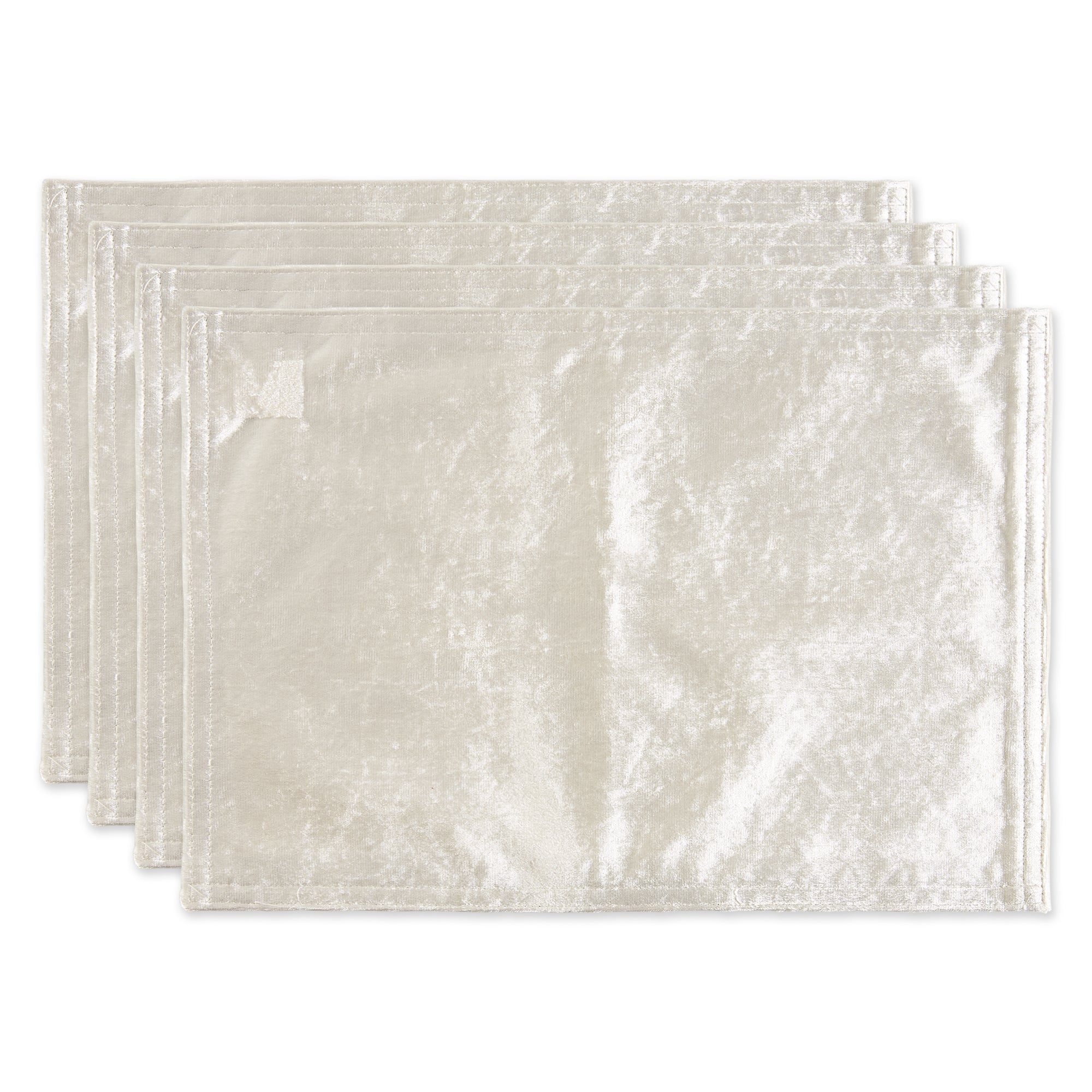Dii Cream Velvet Placemat (Set Of 4)