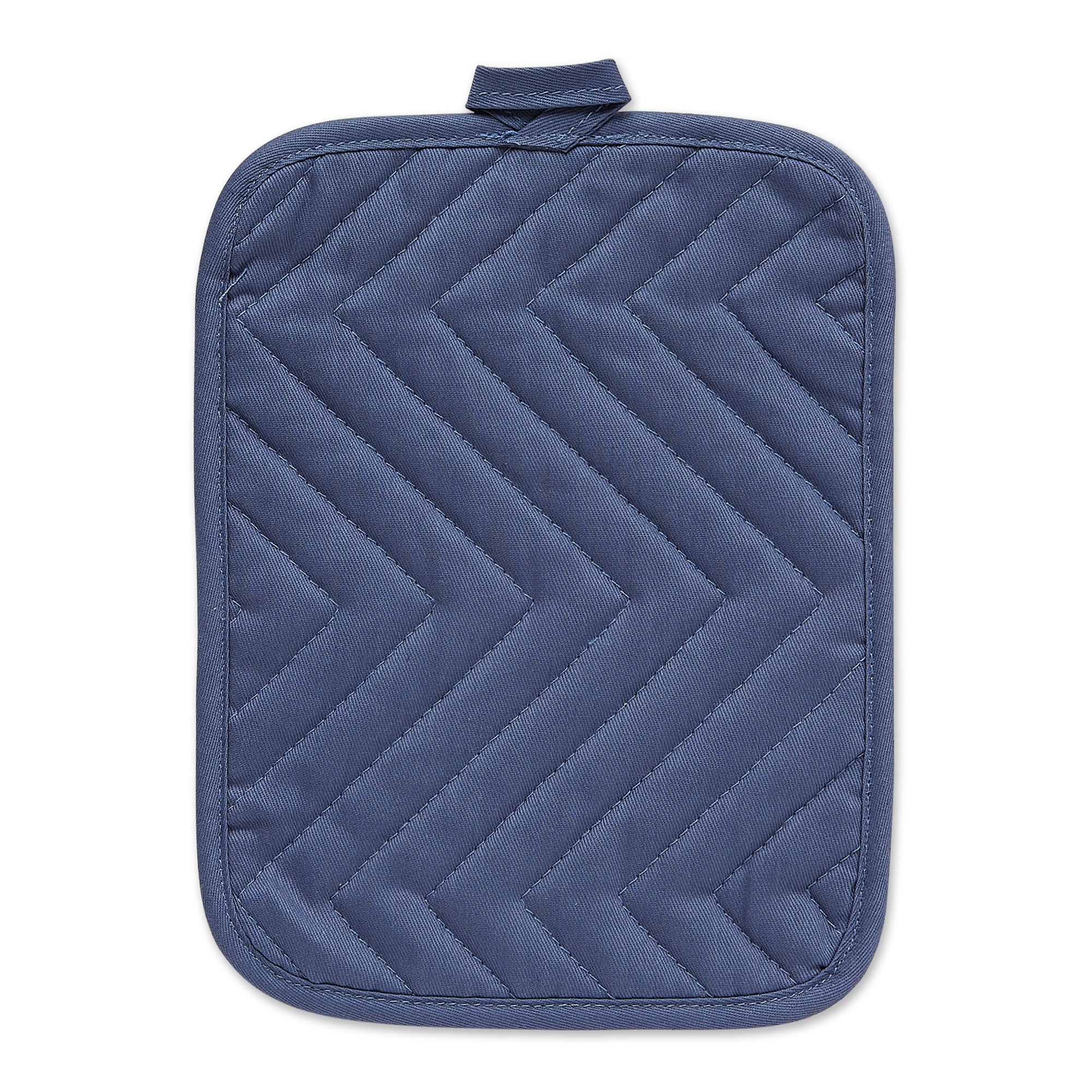 DII French Blue Quilted Potholder Set/3