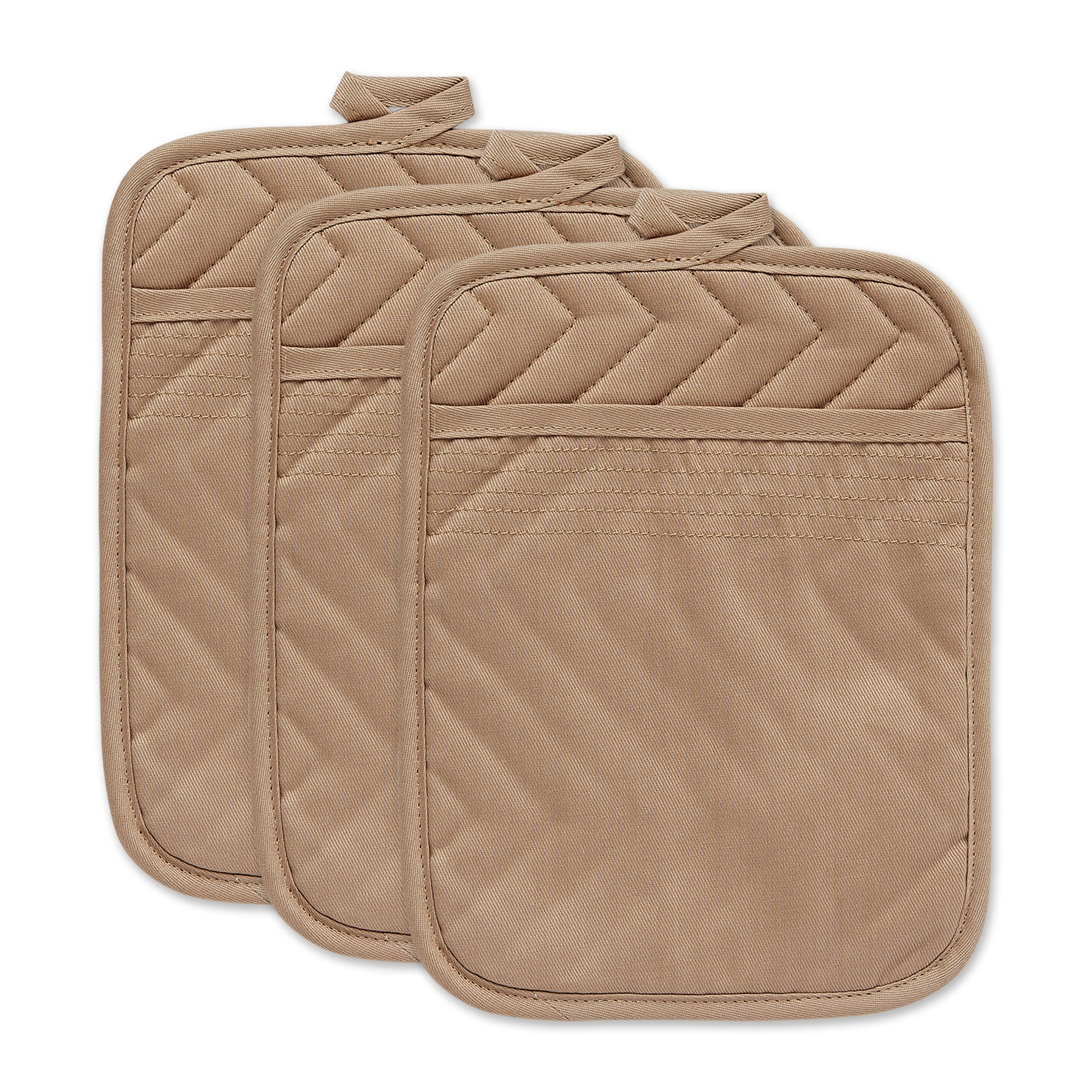 Dii Stone Quilted Potholder Set/3