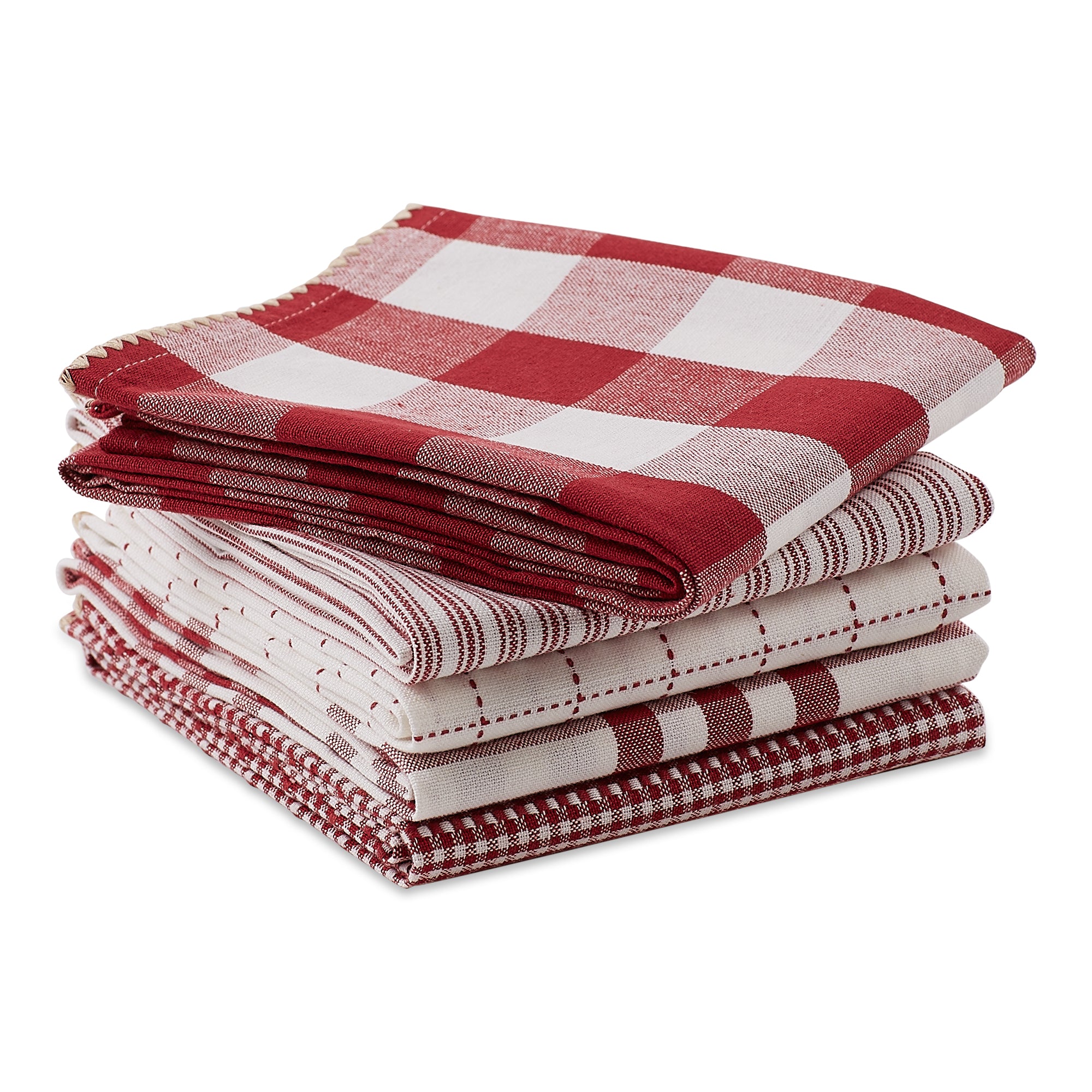 DII Barn Red Farmhouse Woven Dishtowel (Set of 5)