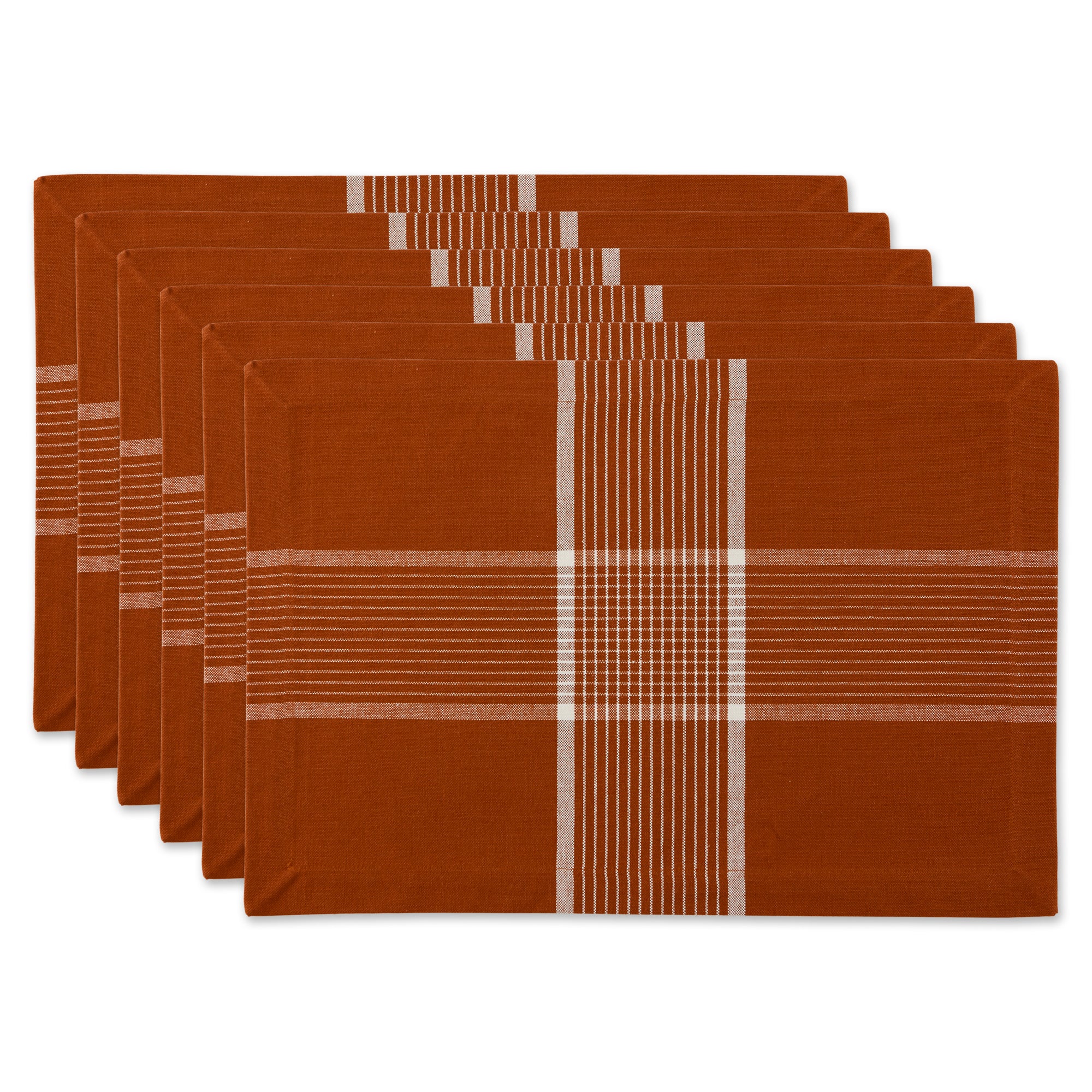 Dii Fiesta Rust Check Placemat (Set Of 6)