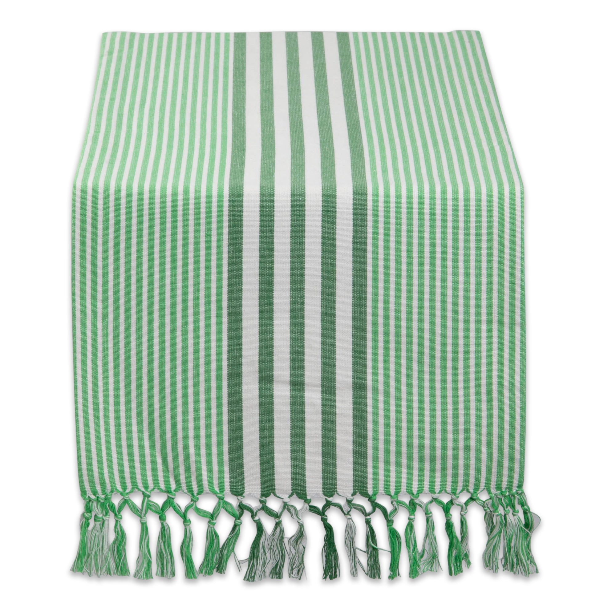 Dii Grass Green Stripes Table Runner