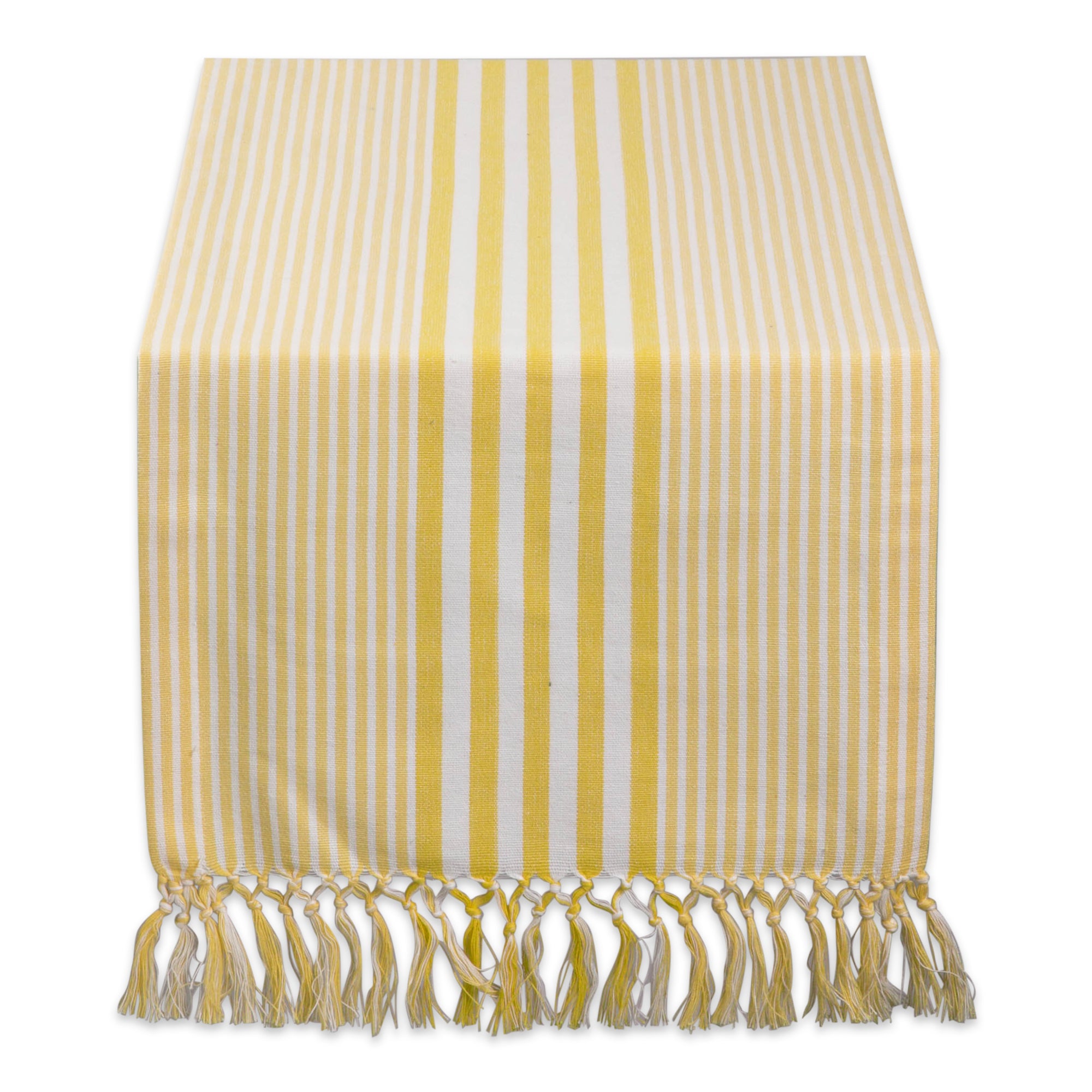 Dii Deep Yellow Stripes Table Runner