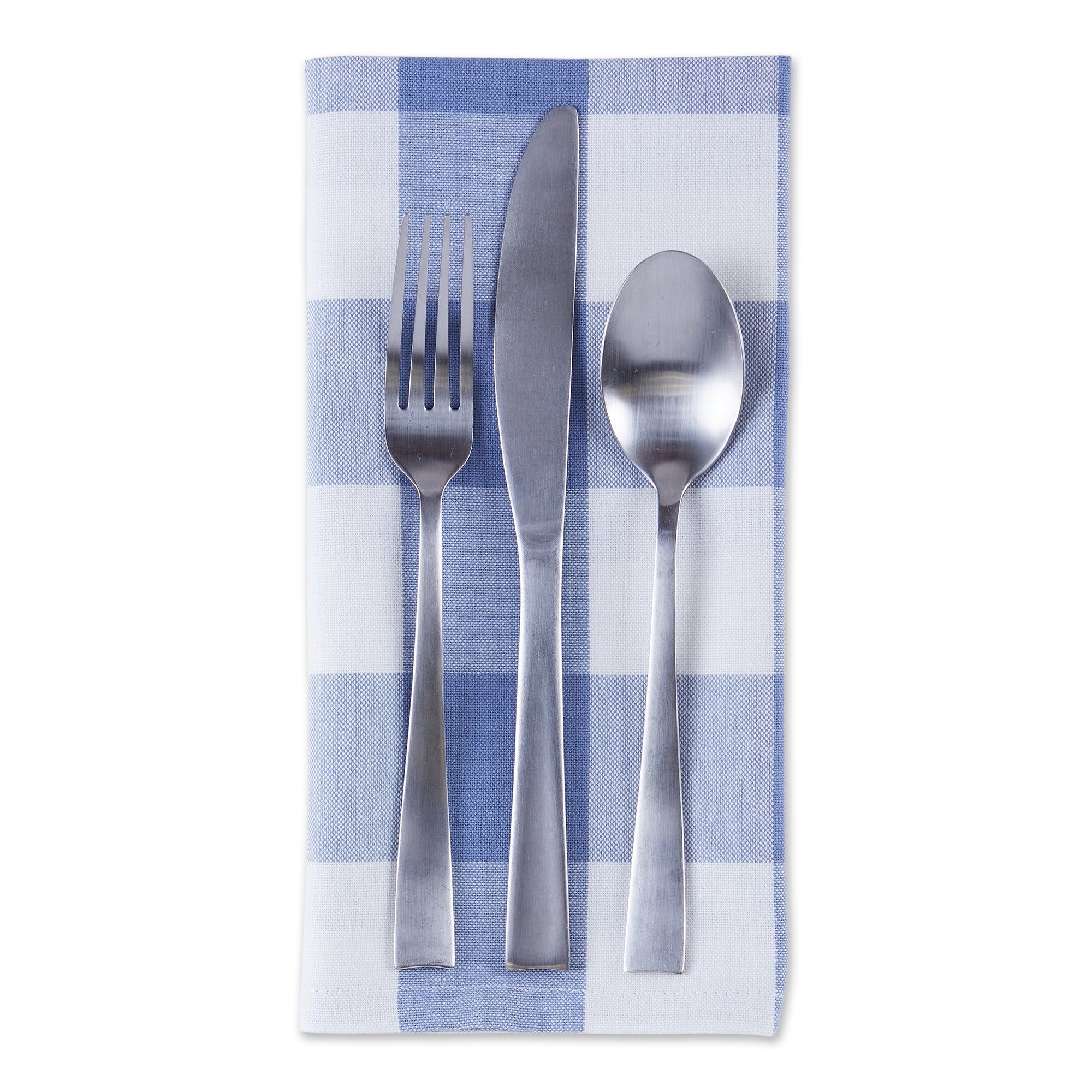 DII Stonewash Blue Buffalo Check Napkin (Set of 6)
