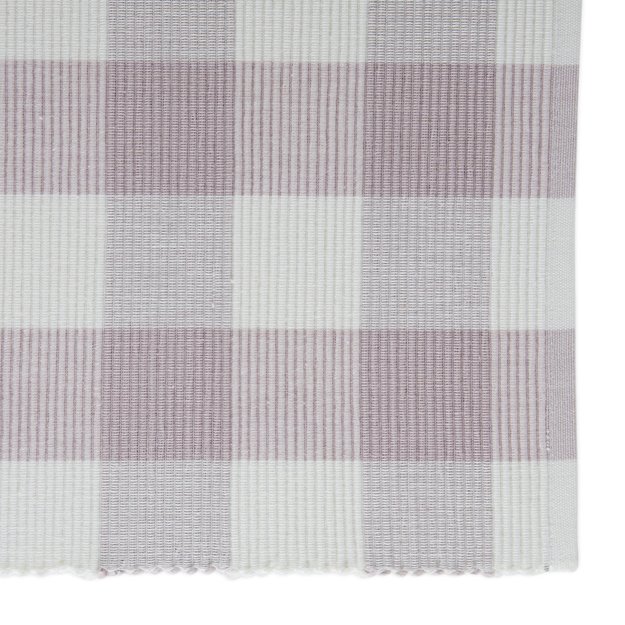 DII Dusty Lilac Buffalo Check Ribbed Placemat (Set of 6)