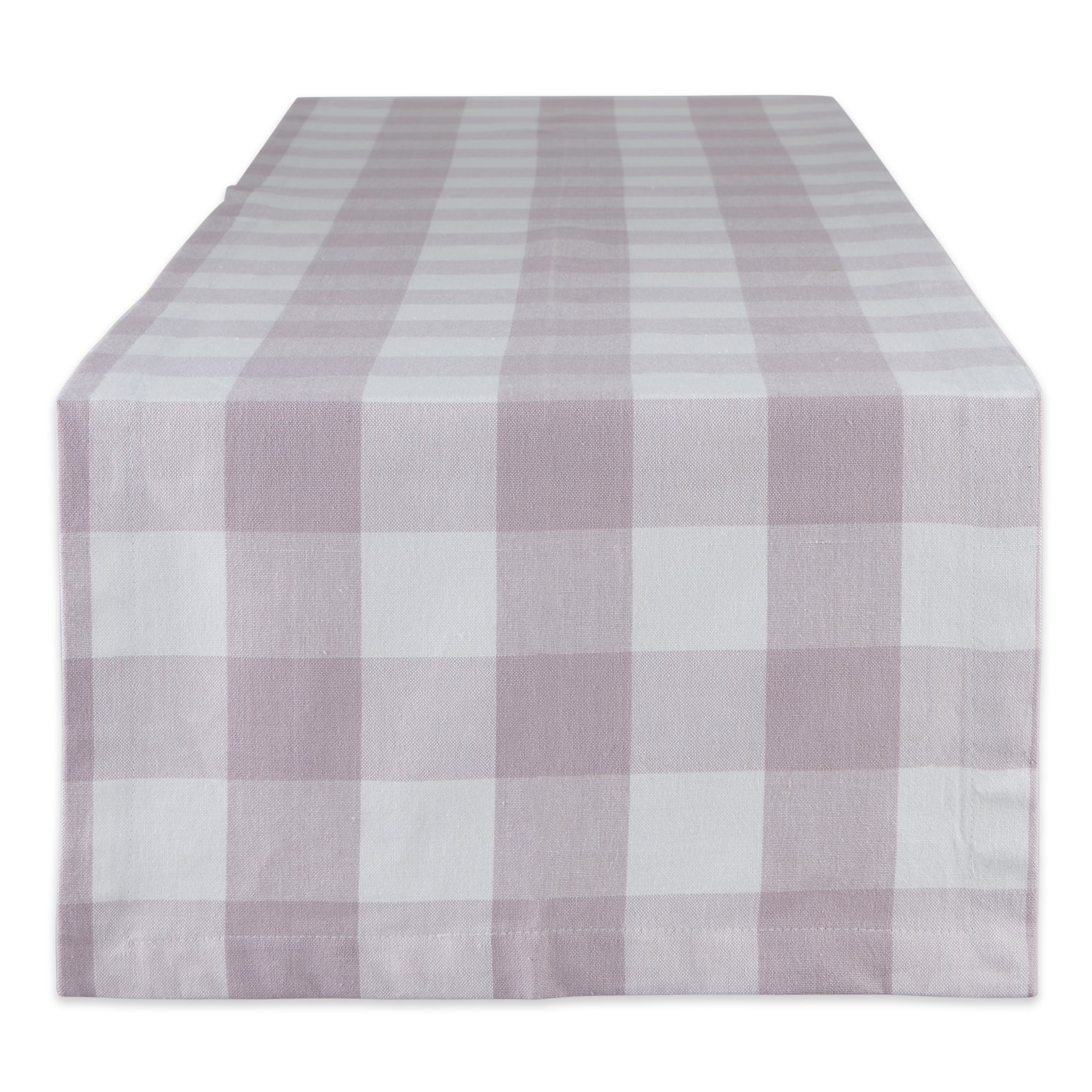 Dii Dusty Lilac Buffalo Check Table Runner