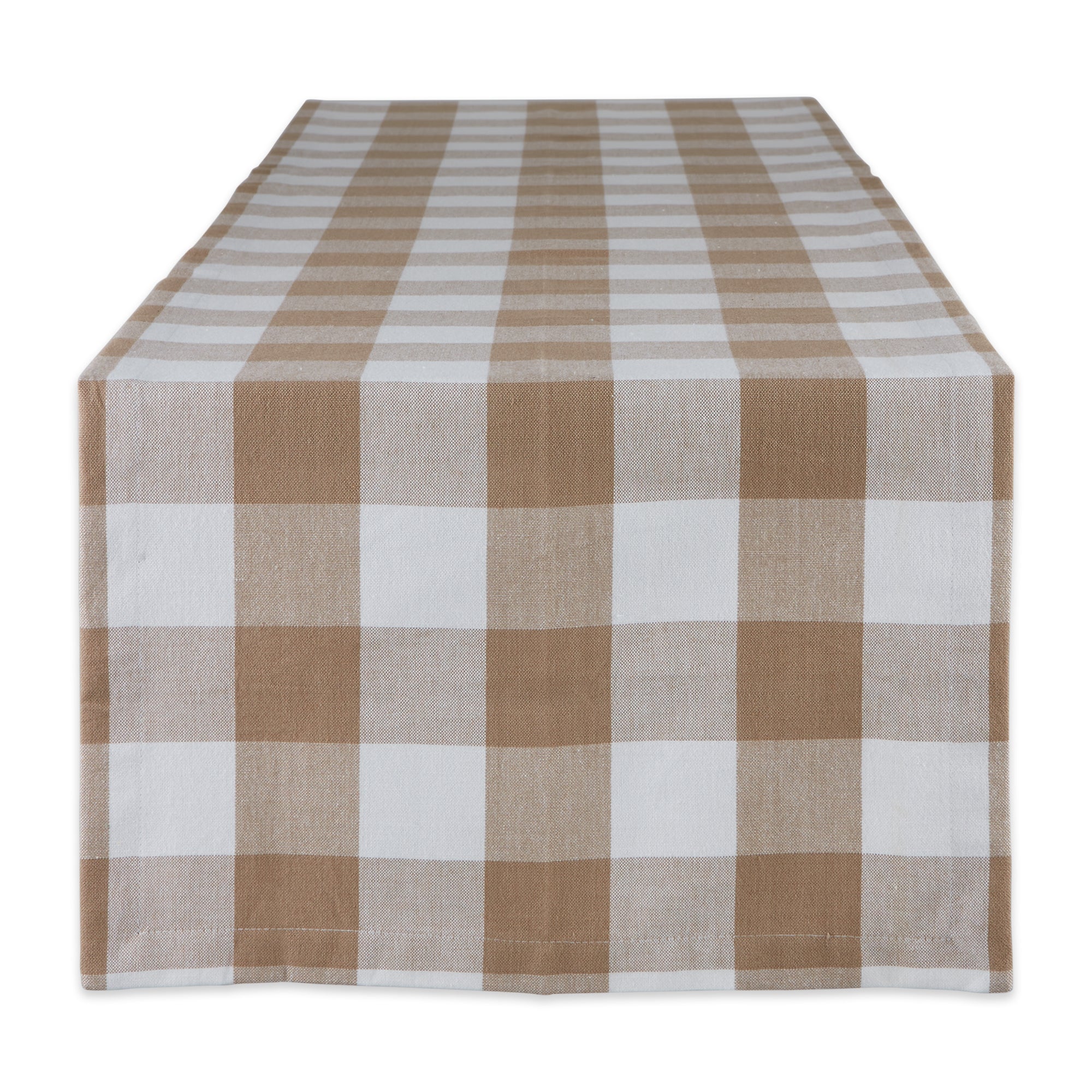 Dii Stone Buffalo Check Table Runner