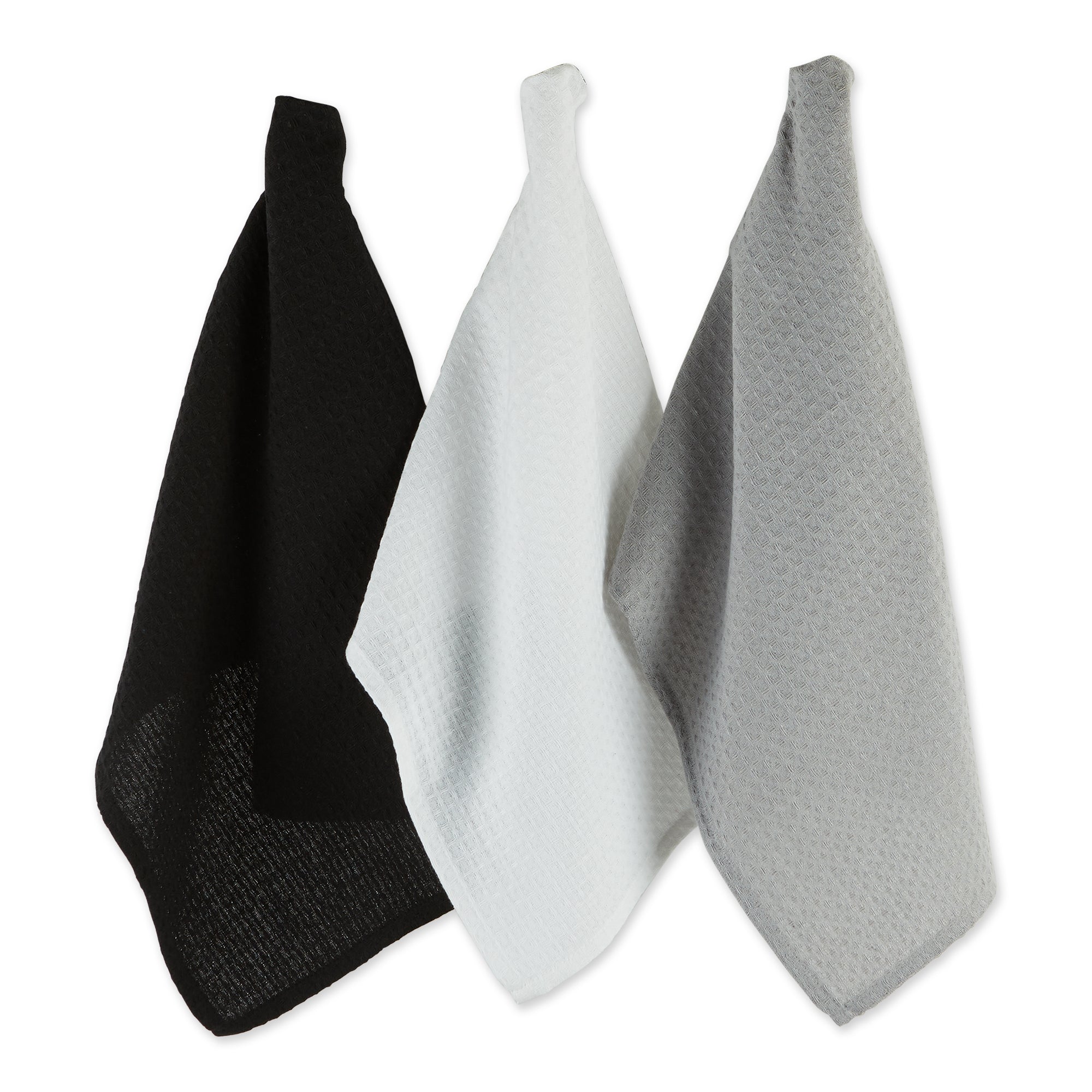 Dii Asst Neutrals Recycled Cotton Waffle Dishtowel (Set Of 6)