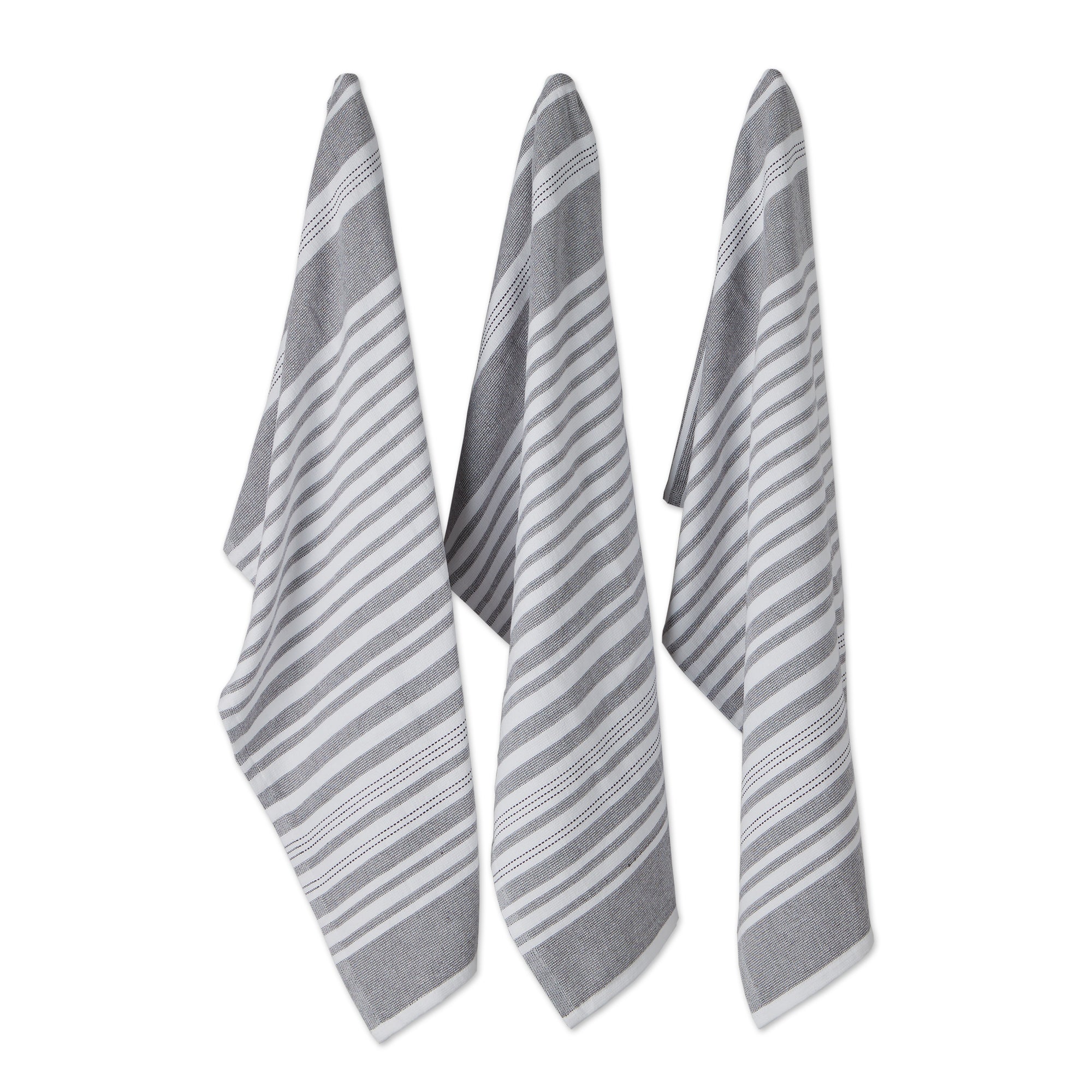 Mineral French Terry Variegated Stripe Dishtowel 3 Piece