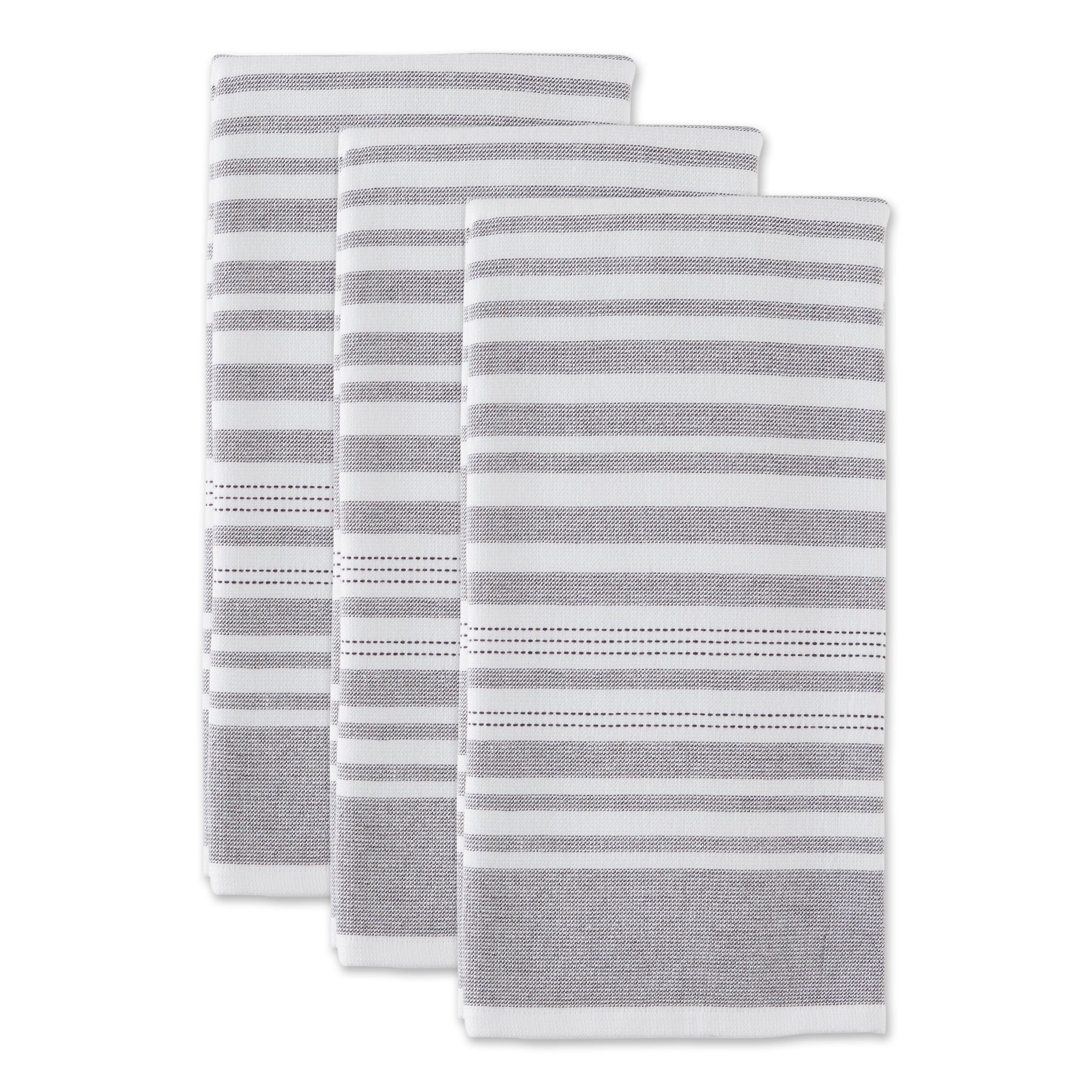 MINERAL FRENCH TERRY VARIEGATED STRIPE DISHTOWEL 3 PIECE