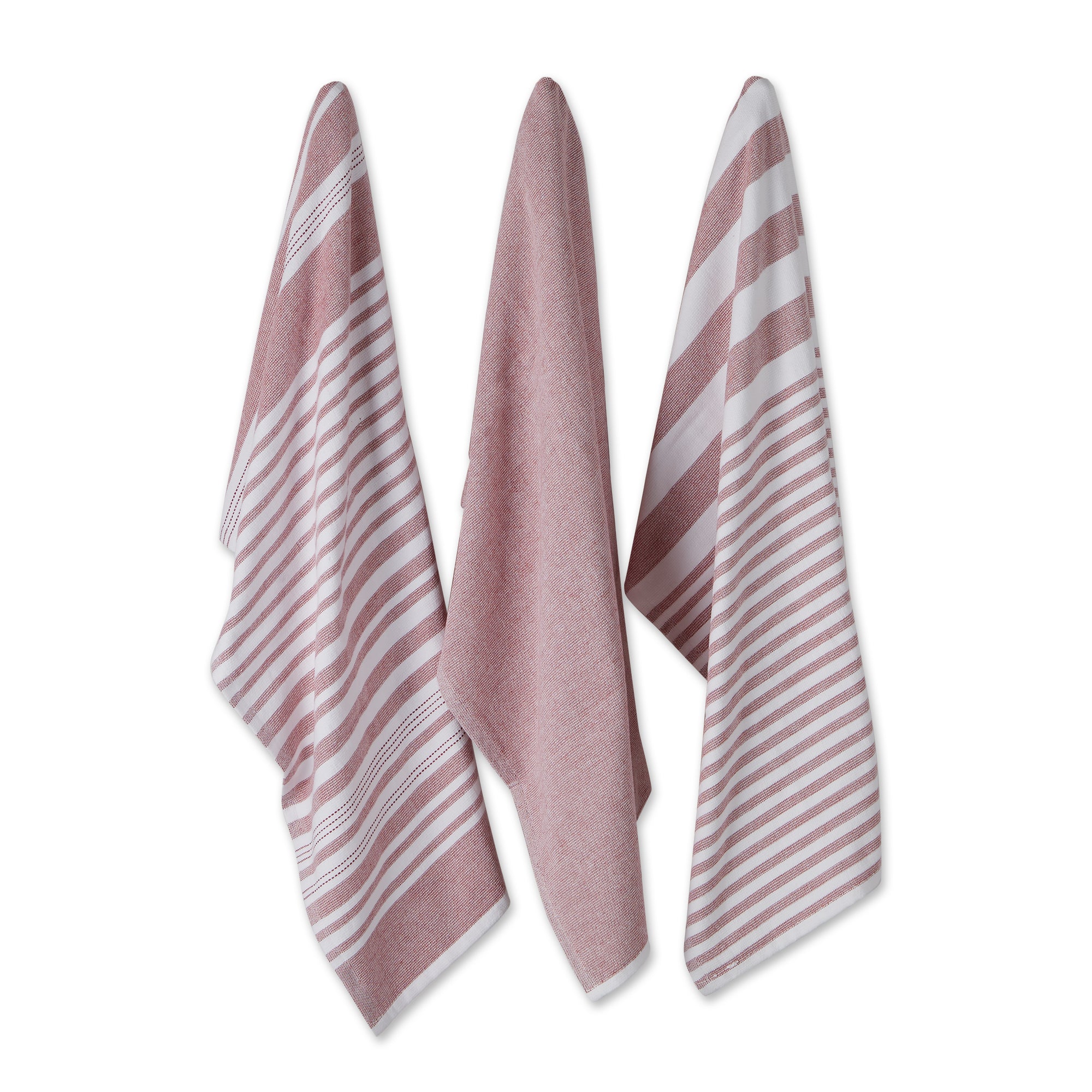 Asst Barn Red French Terry Dishtowel 3 Piece