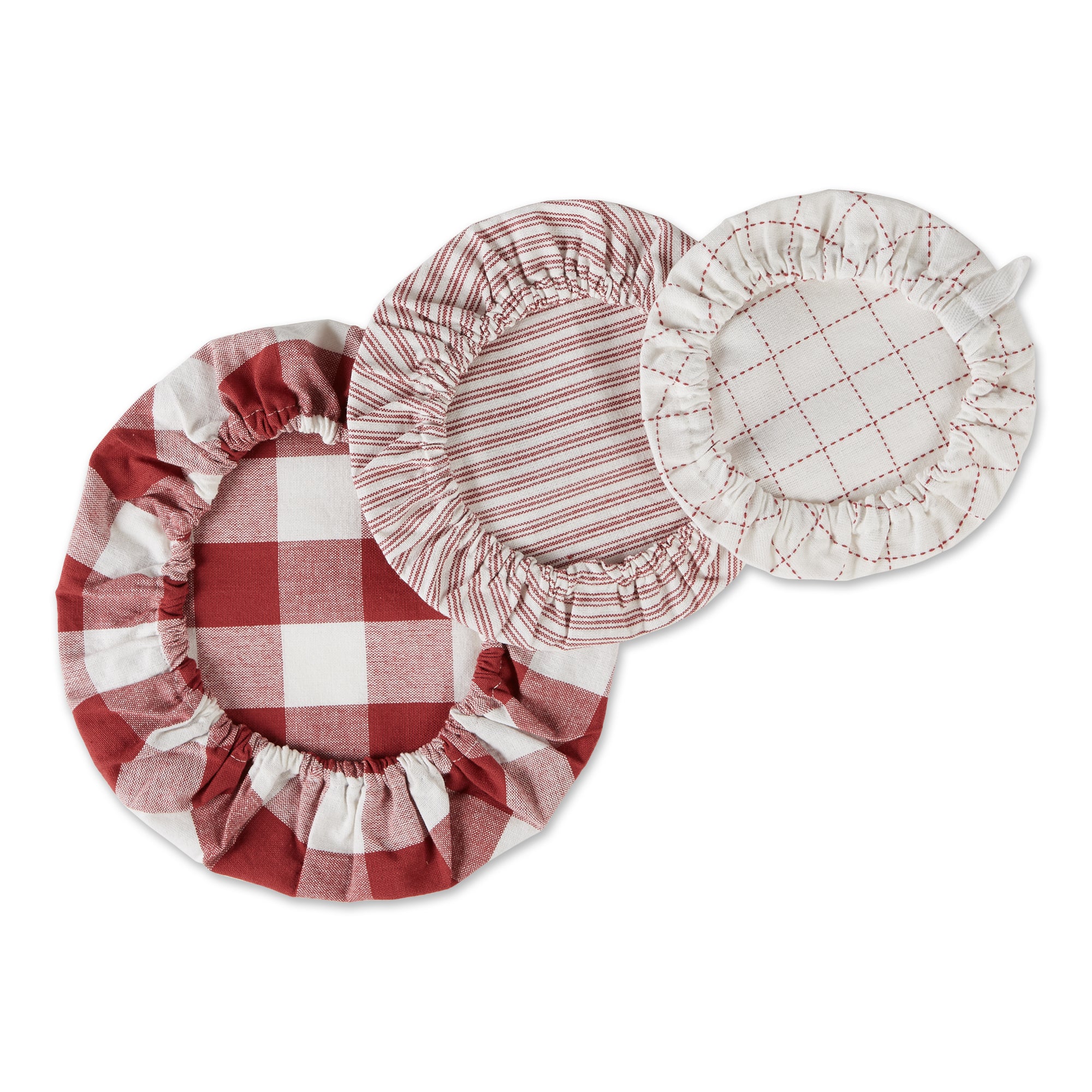 DII Asst Stone Farmhouse Woven Dish Cover (Set of 3)