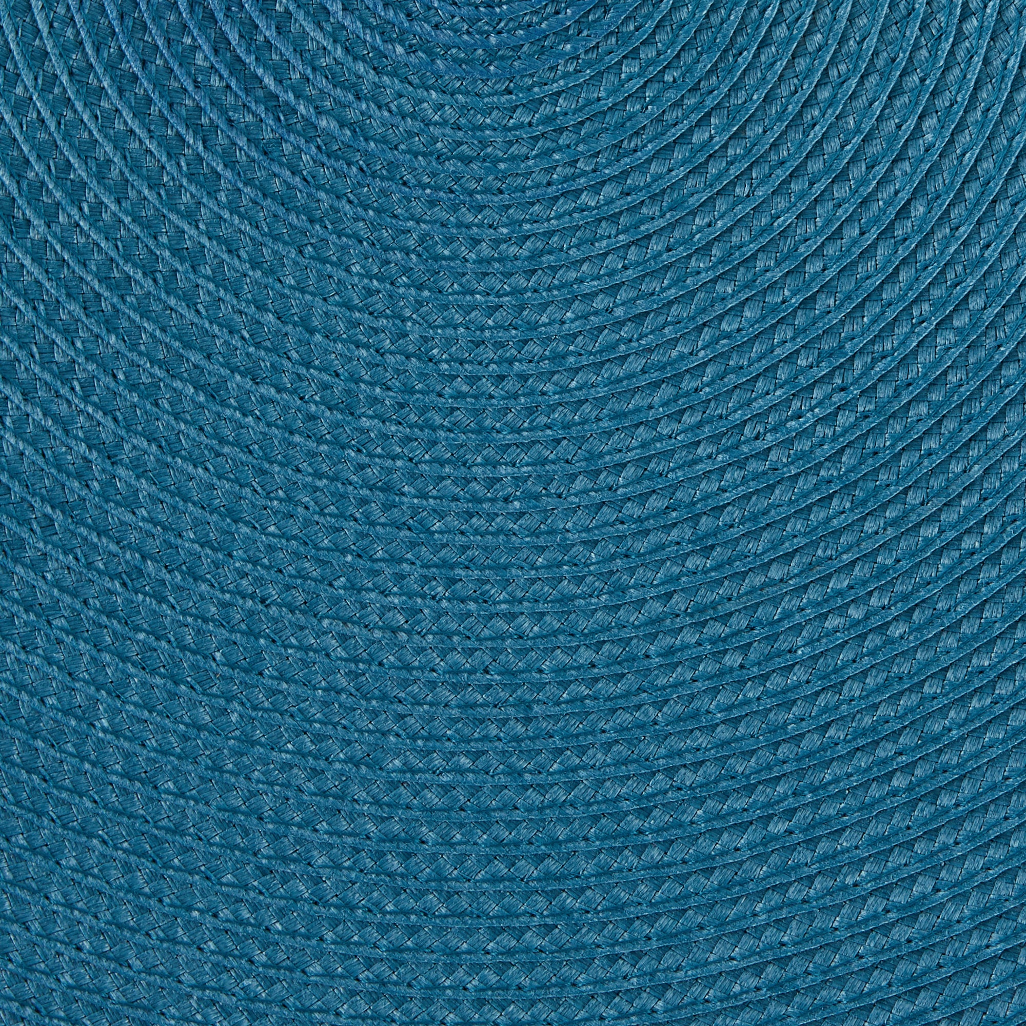 STORM BLUE ROUND PP WOVEN PLACEMAT SET/6