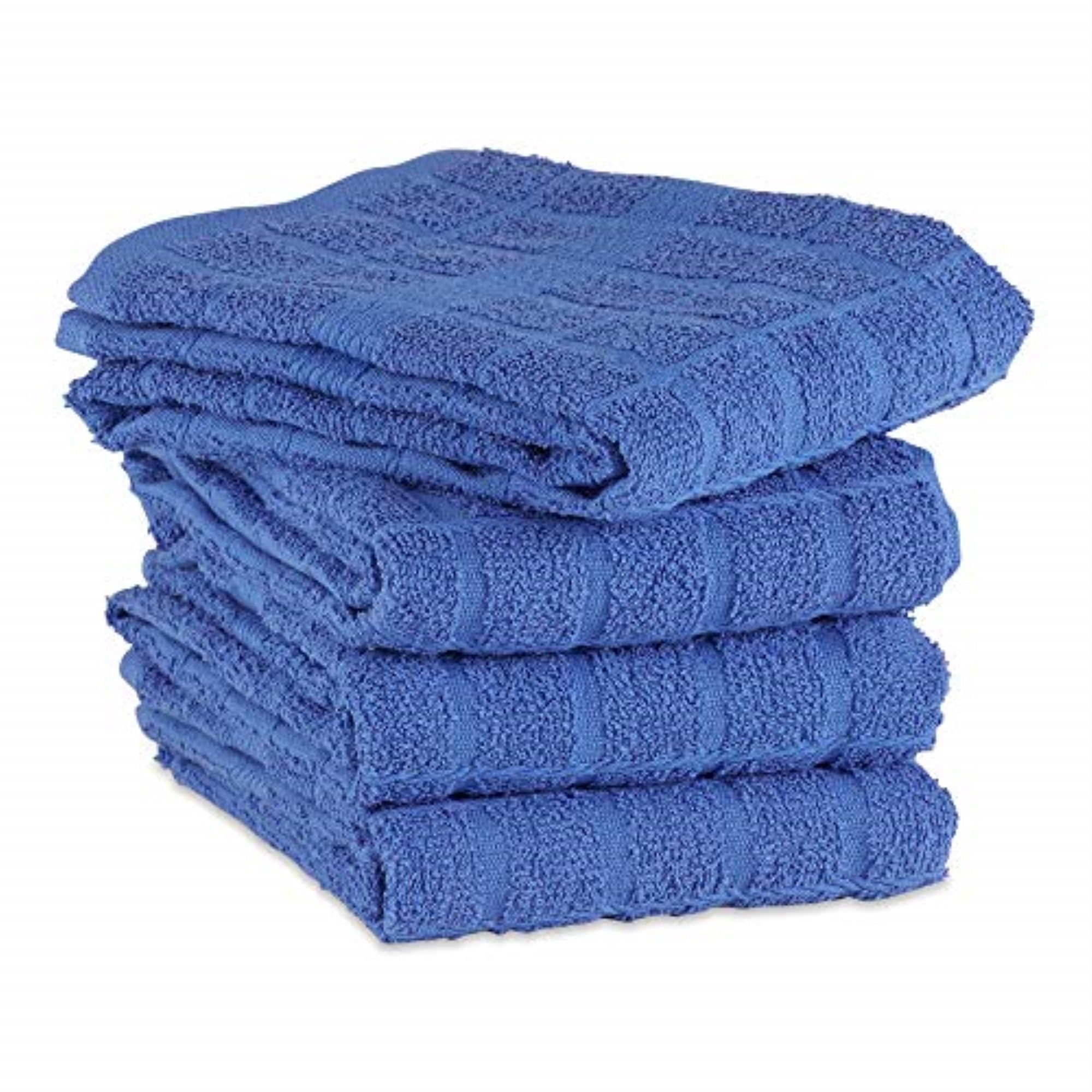 DII Solid Blueberry Windowpane Terry Dishtowel 4 Piece