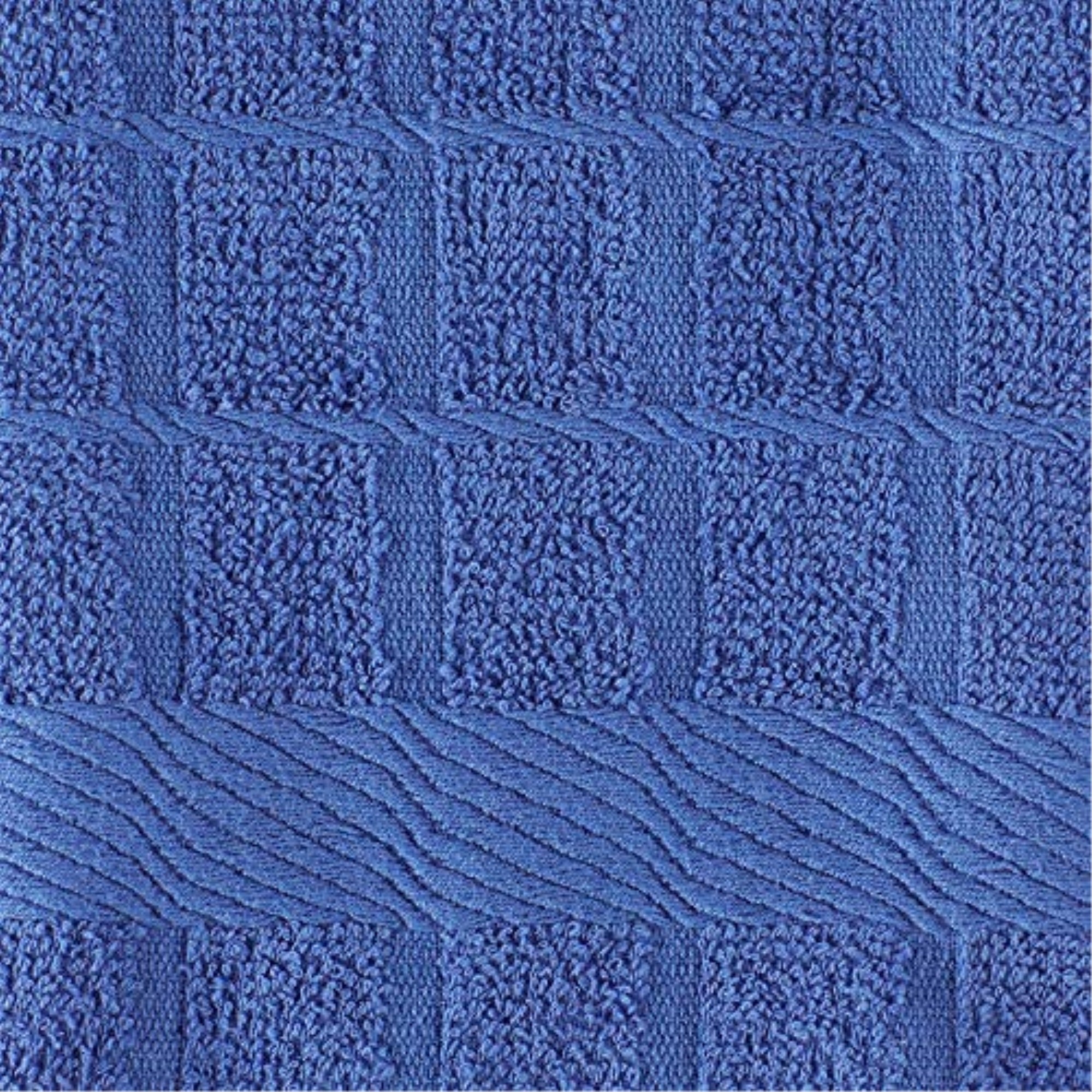 DII Solid Blueberry Windowpane Terry Dishtowel 4 Piece