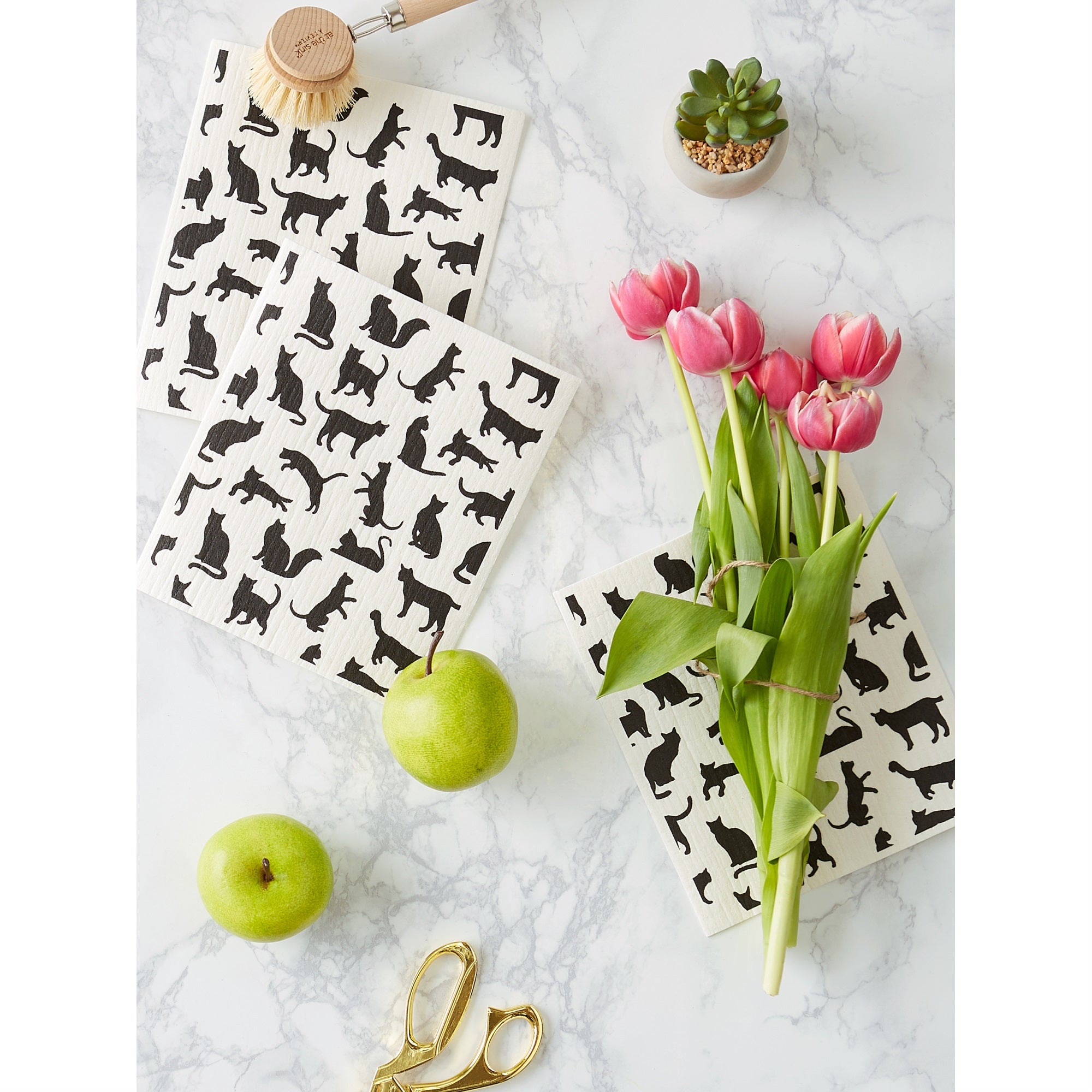 DII Cats Swedish Dishcloth  3 Piece