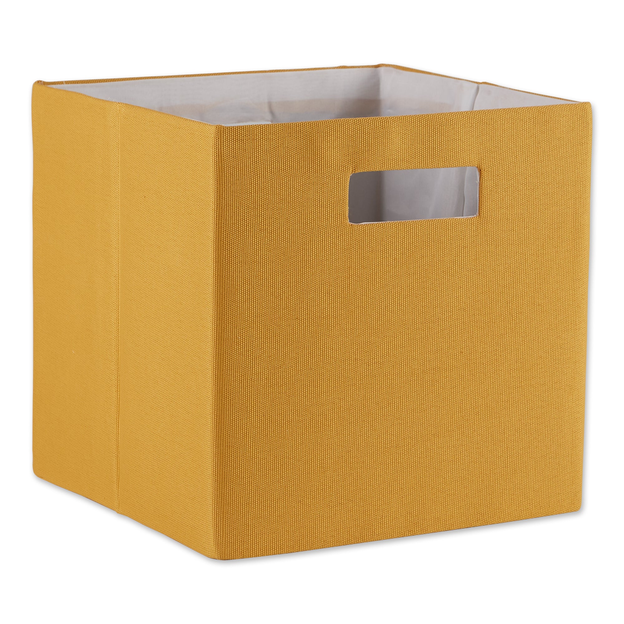 Dii Polyester Cube Solid Honey Gold Square 13X13X13