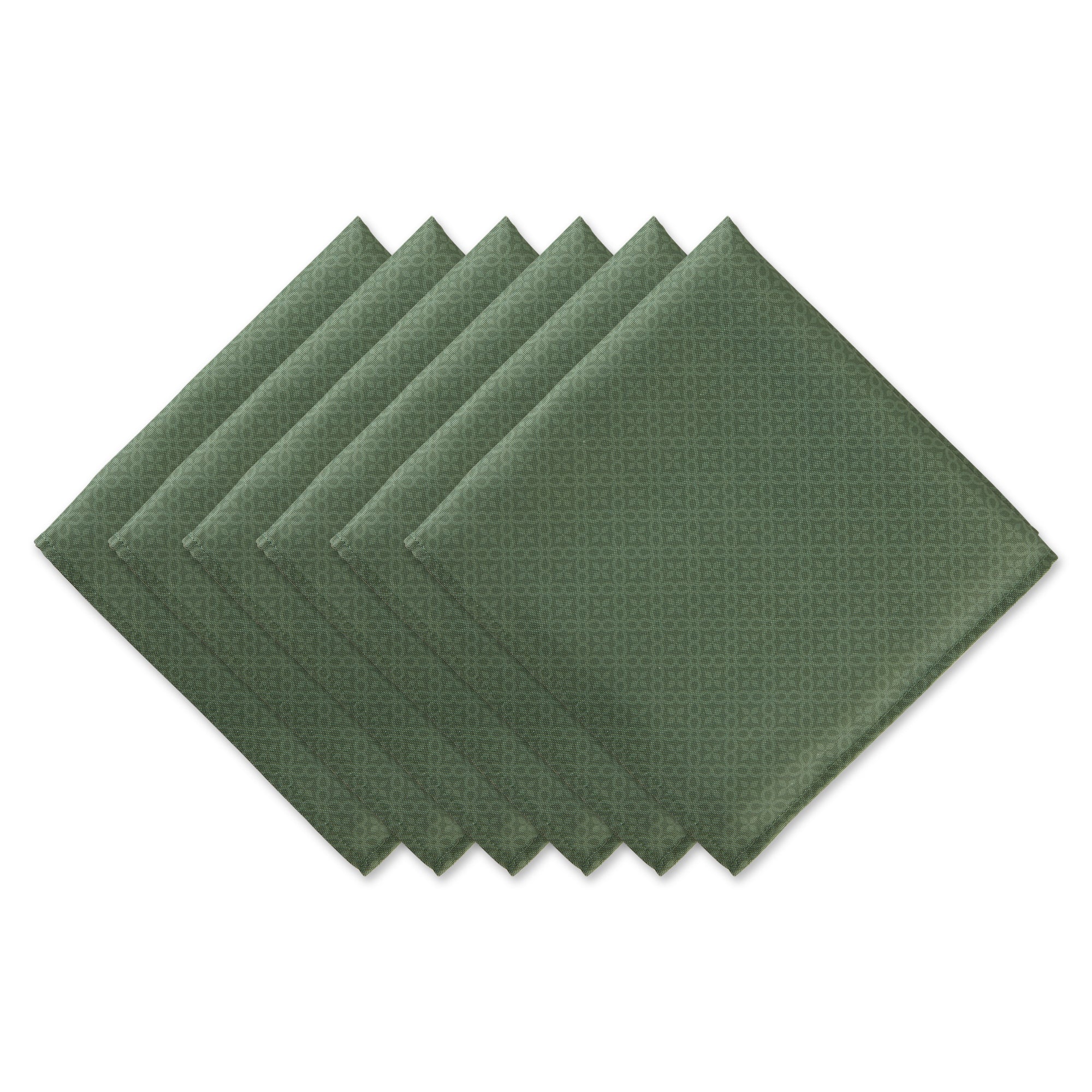 Dii Artichoke Tonal Lattice Print Outdoor Napkin (Set Of 6)