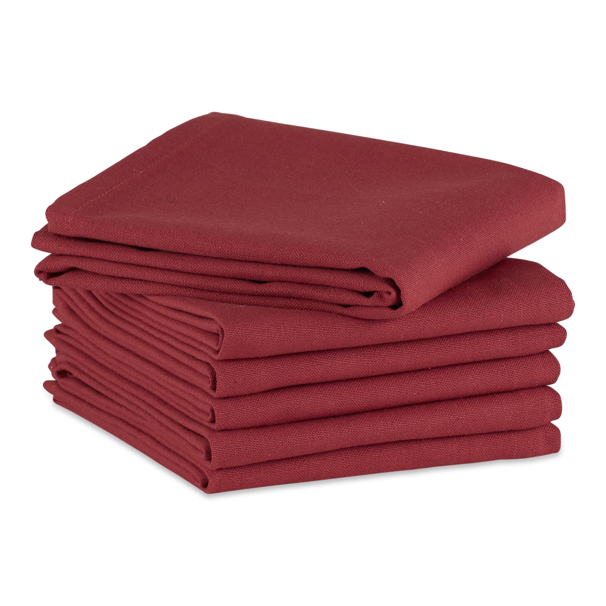 DII Barn Red  Flat Woven Dishtowels Set of 6