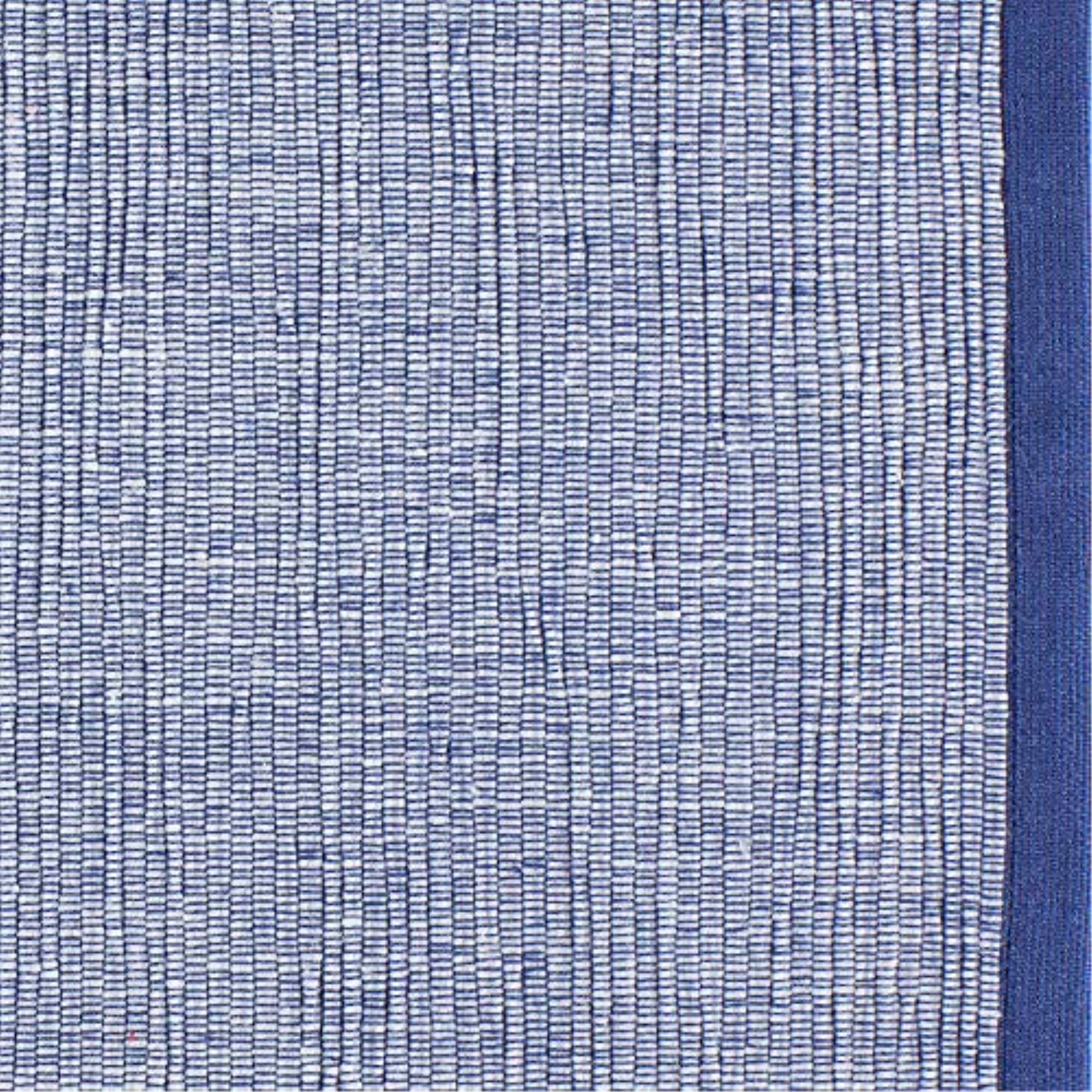 DII French Blue Eco-Friendly Chambray Fine Ribbed Placemat 6 Piece