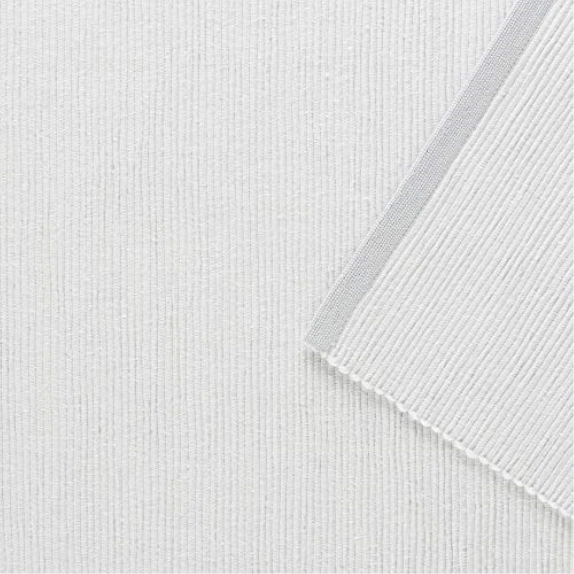 DII Light Gray Eco-Friendly Chambray Fine Ribbed Table Runner 13x72 inches