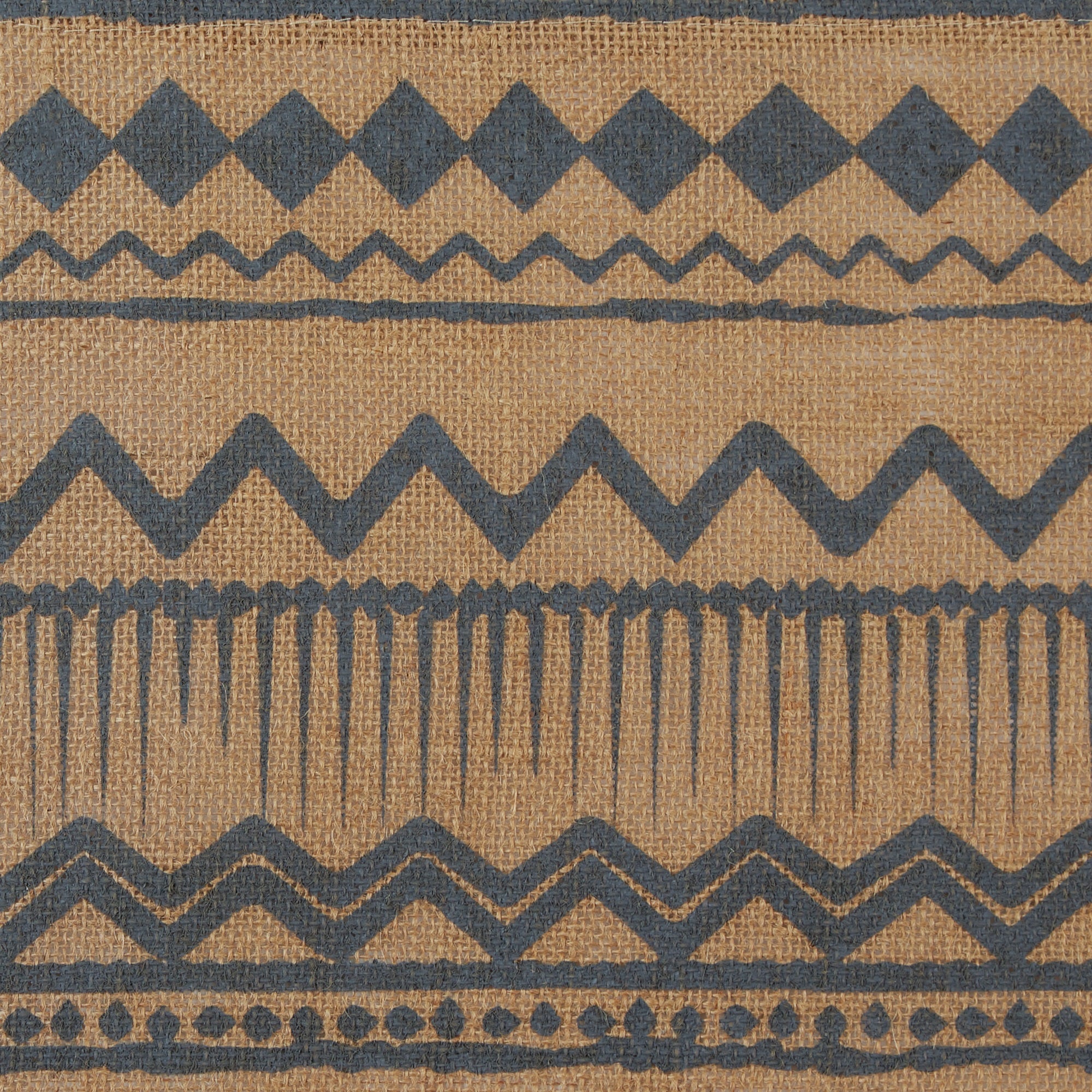 DII Mineral Aztec Print On Natural Jute Table Runner 14x72