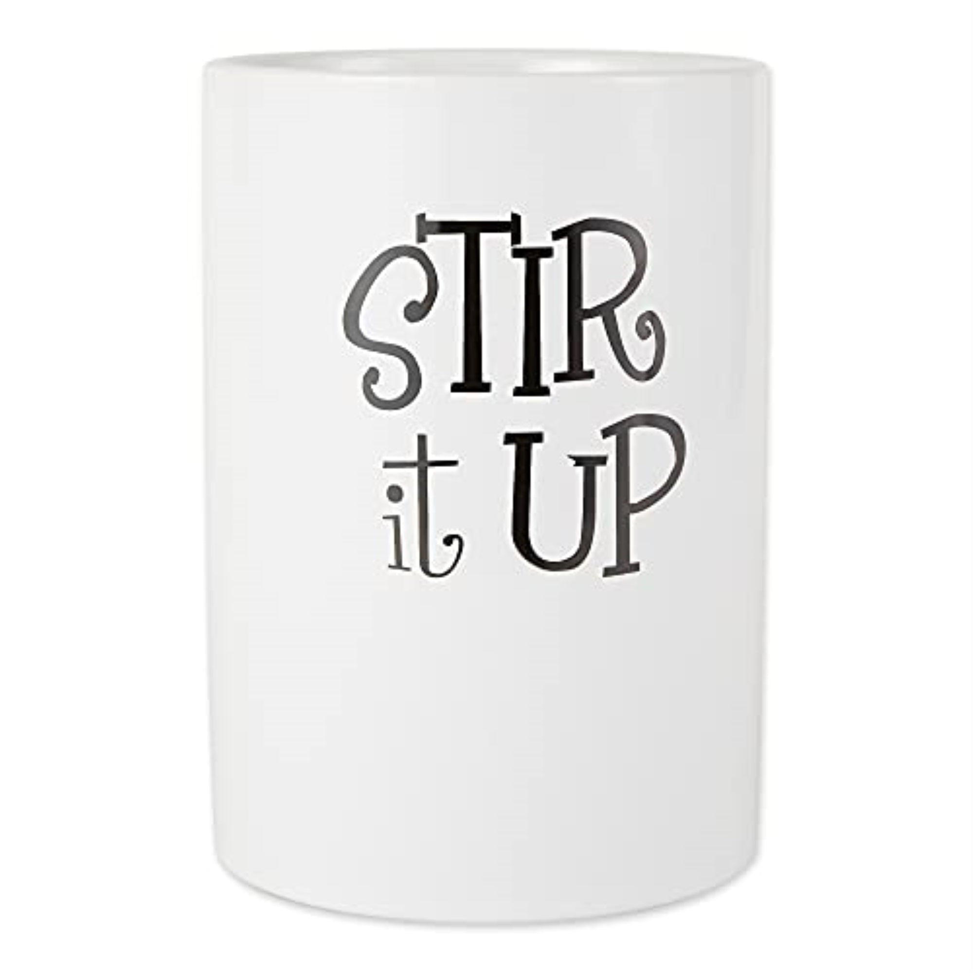 Dii White Stir It Up Ceramic Utensil Holder