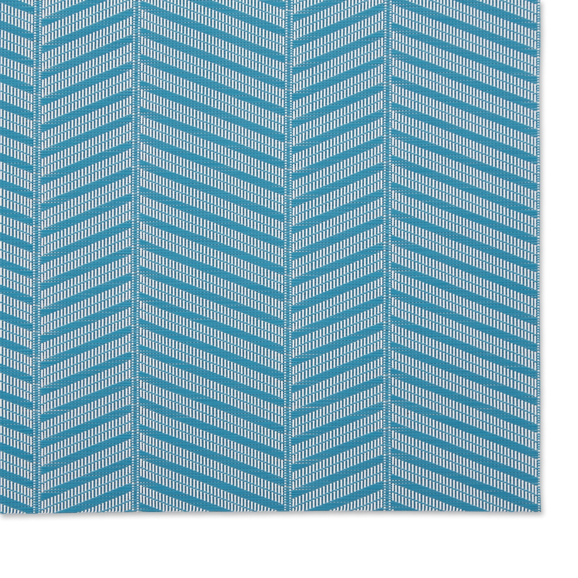 DII Storm Blue Textured Twill Weave Placemat 6 Piece