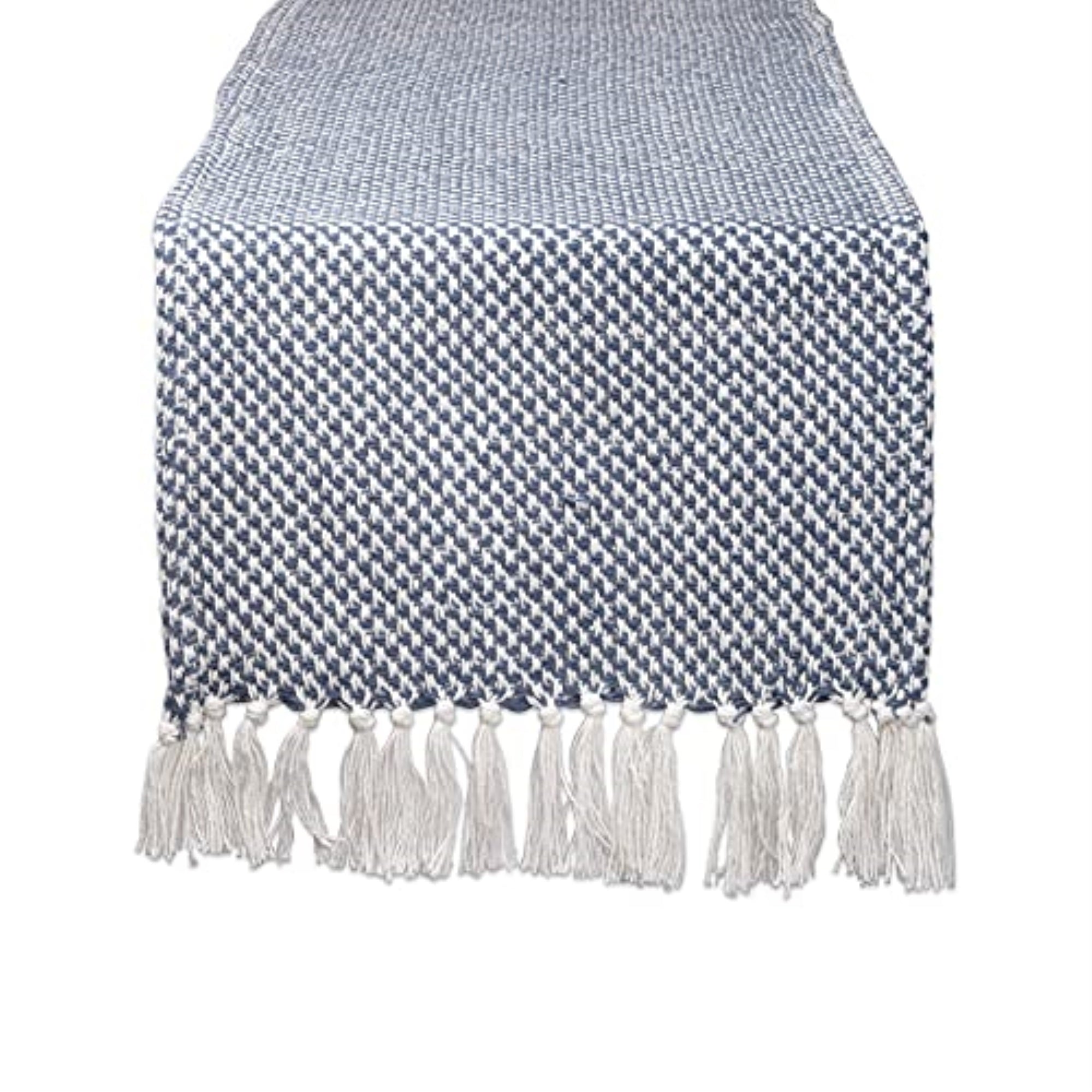 Dii French Blue Woven Table Runner 15X108''