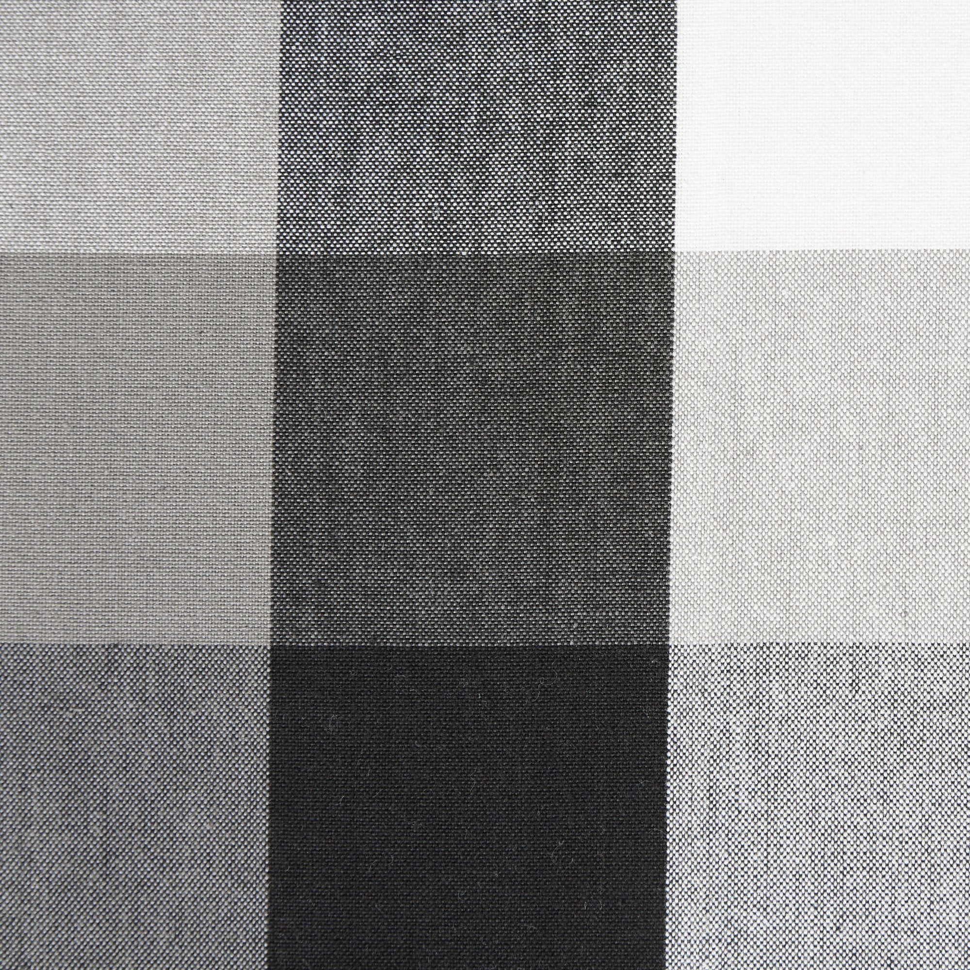 Dii Black Tri Color Check Table Runner