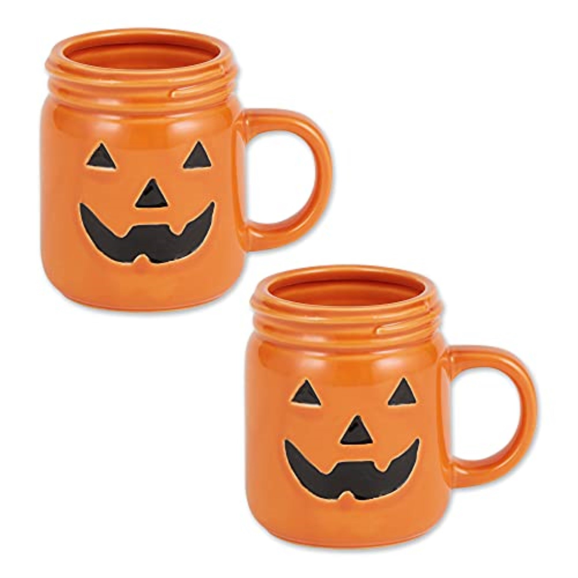 Dii Jack O Lantern Jar Ceramic Mug (Set Of 2)