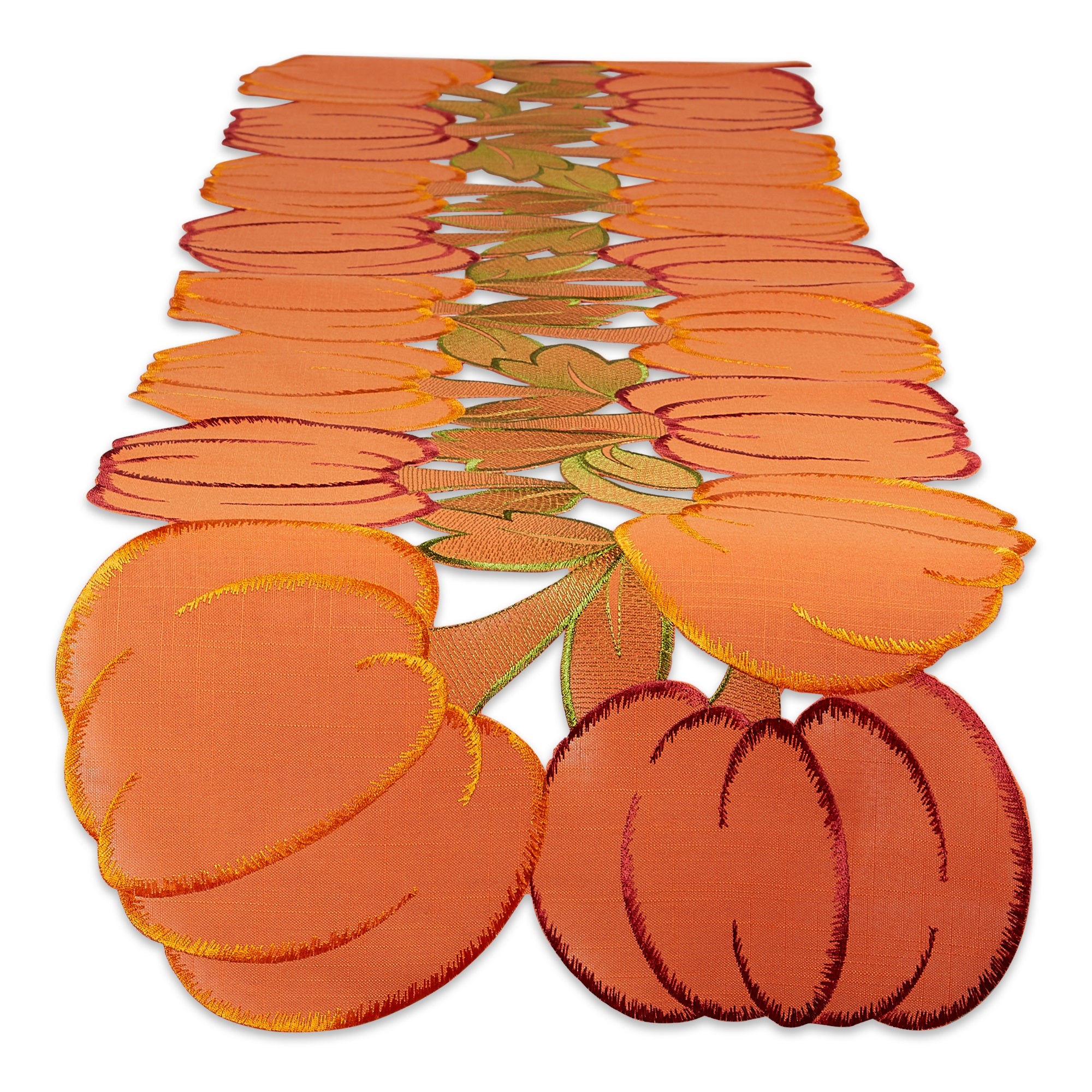 Dii Embroidered Pumpkins Table Runner 14X108