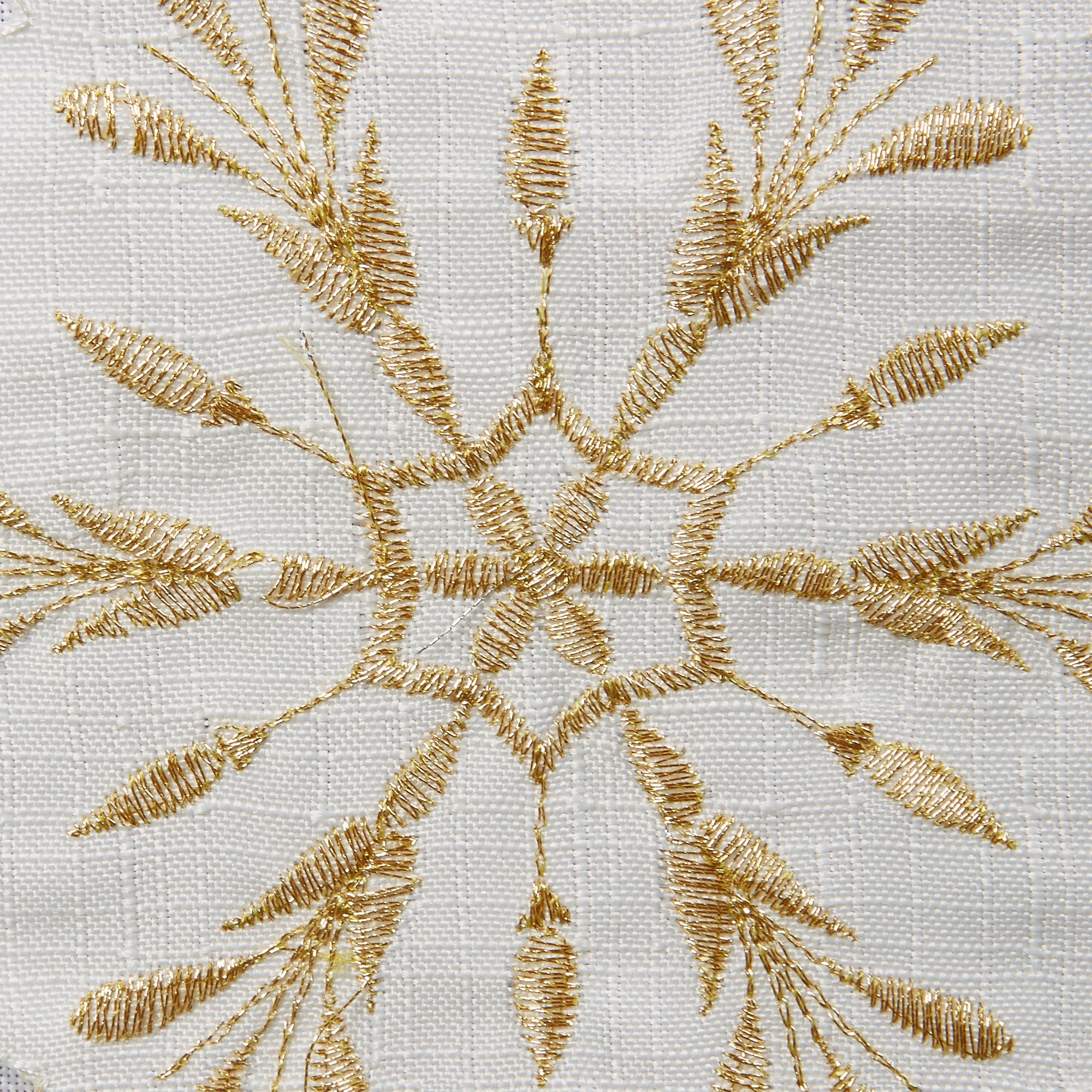 DII Embroidered Snowflakes Table Runner 14x108