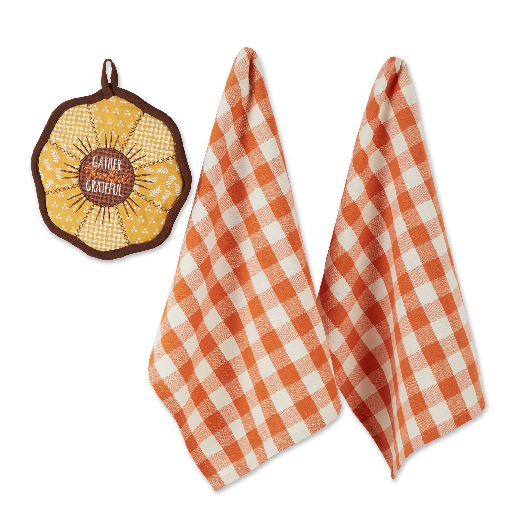 DII Sunflower Potholder Gift (Set of 3)