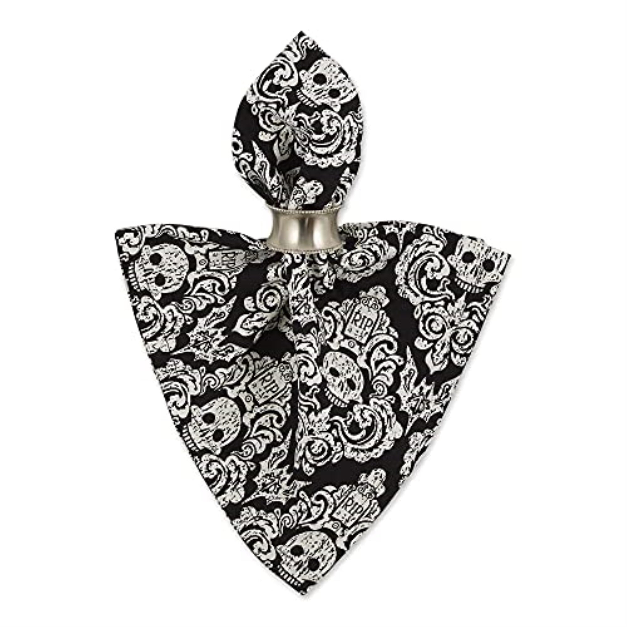 DII Graeyard Damask Embellished Napkin (Set of 6)