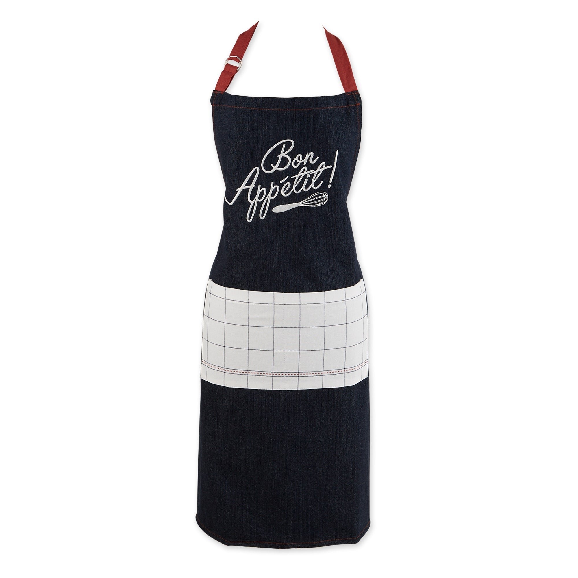 Dii Bon Appetit Denim Embroidered Apron