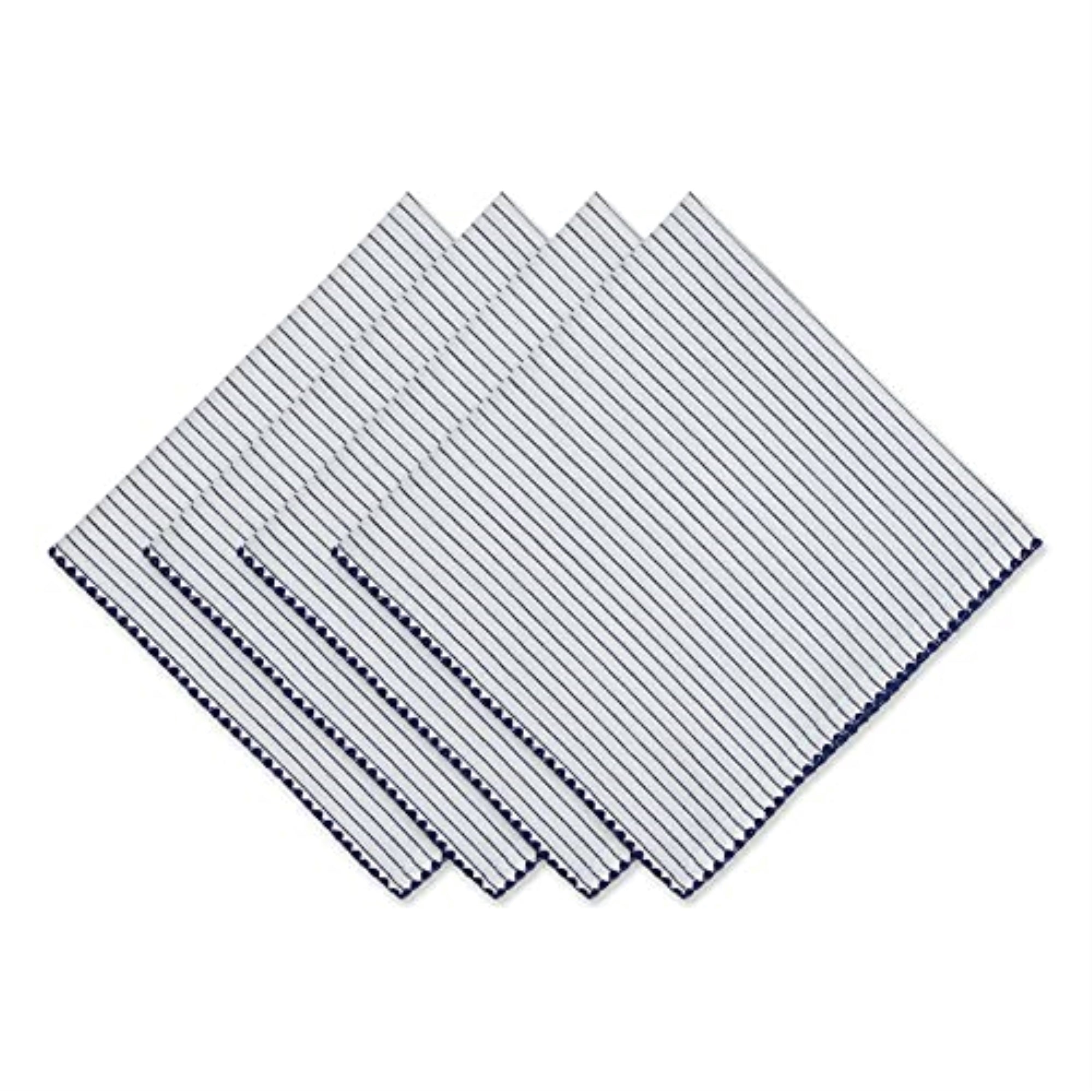 Dii Chef Micro Stripe Embellished Napkin (Set Of 4)