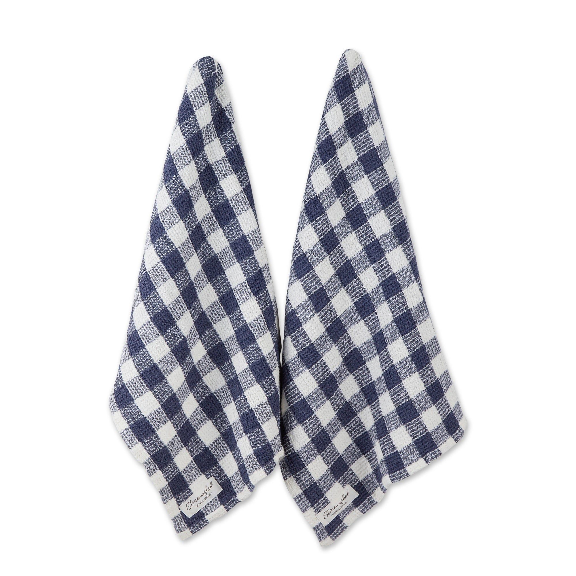 Dii Denim Washed Waffle Dishtowel (Set Of 2)