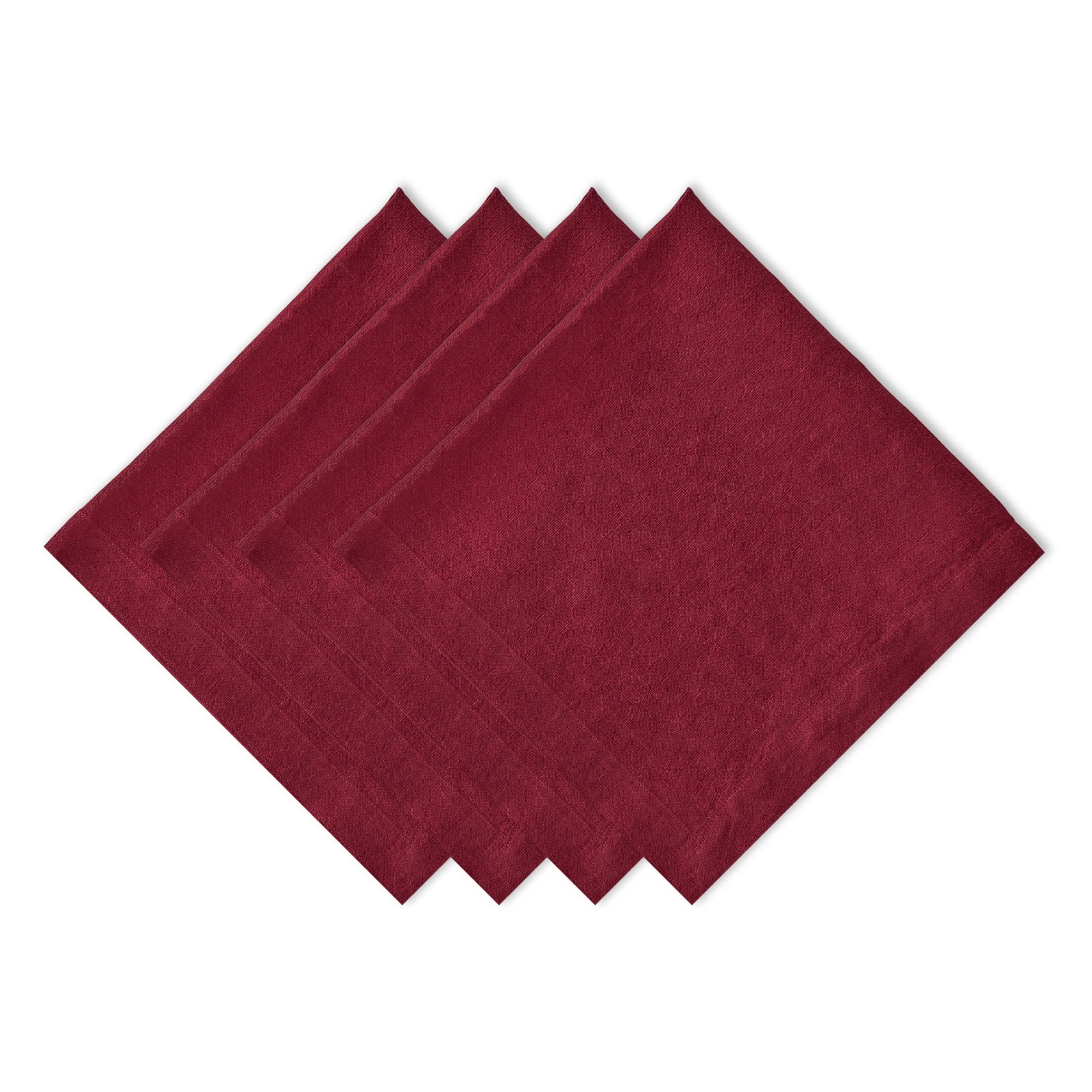 Dii Cranberry Linen Napkin (Set Of 4)