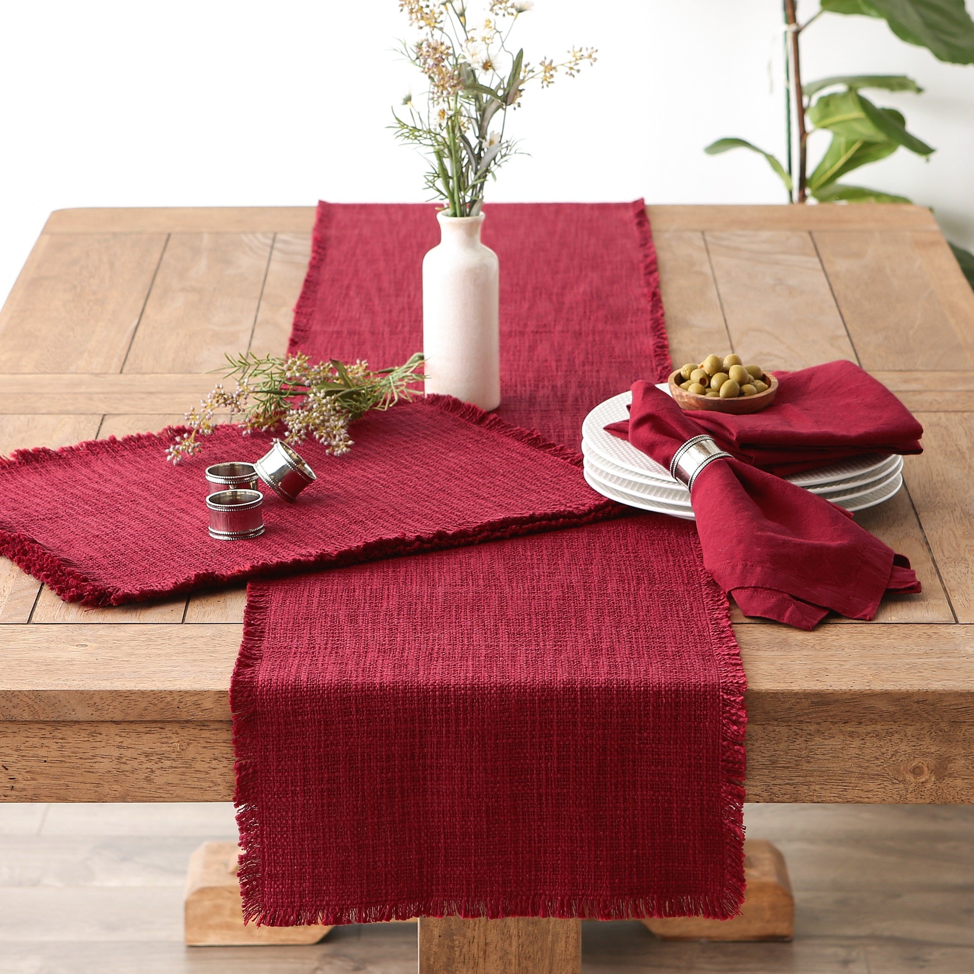 DII Cranberry Linen Napkin (Set of 4)