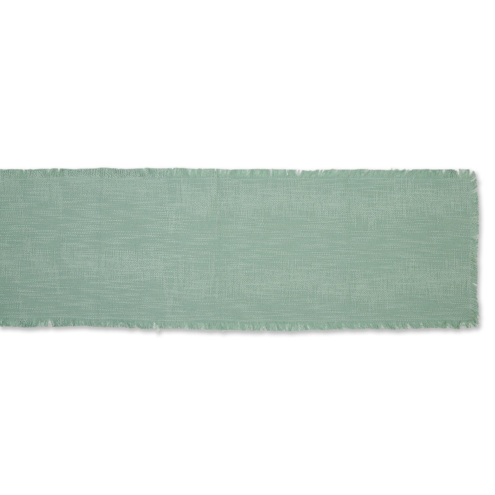 DII Jadeite Basket Fringe Table Runner 14x72